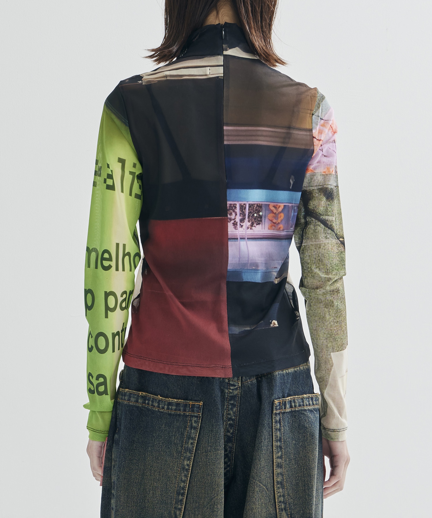 Graphic Mesh Top YOHEI OHNO