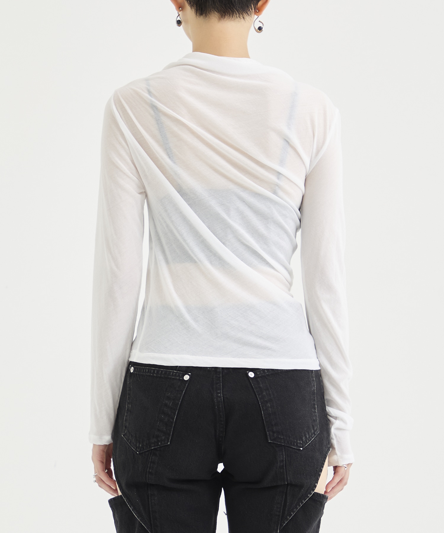 Sheer asymmetry Tops IIROT