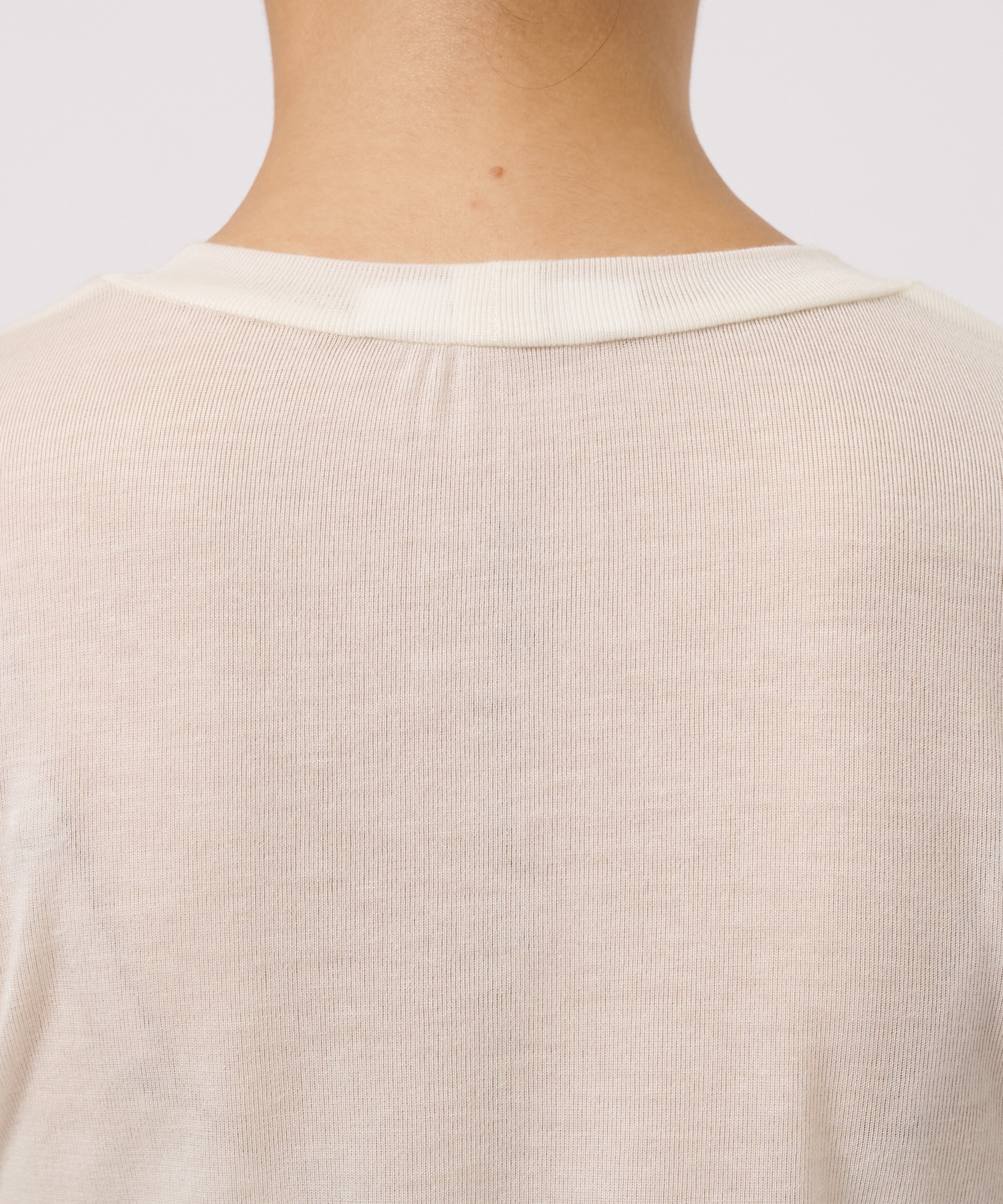 別注 TENCEL CASHMERE LONG SLEEVE KNIT CINOH