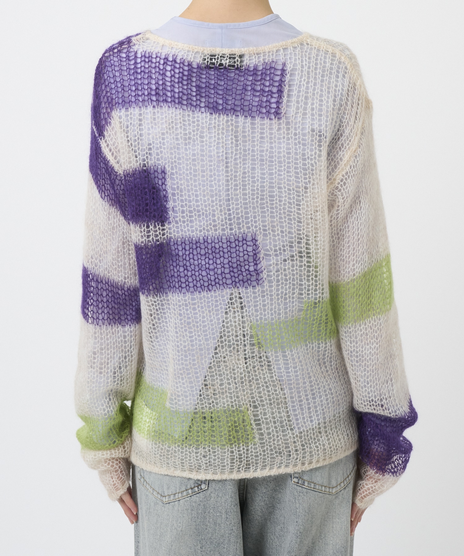 patchwork knit tops soduk