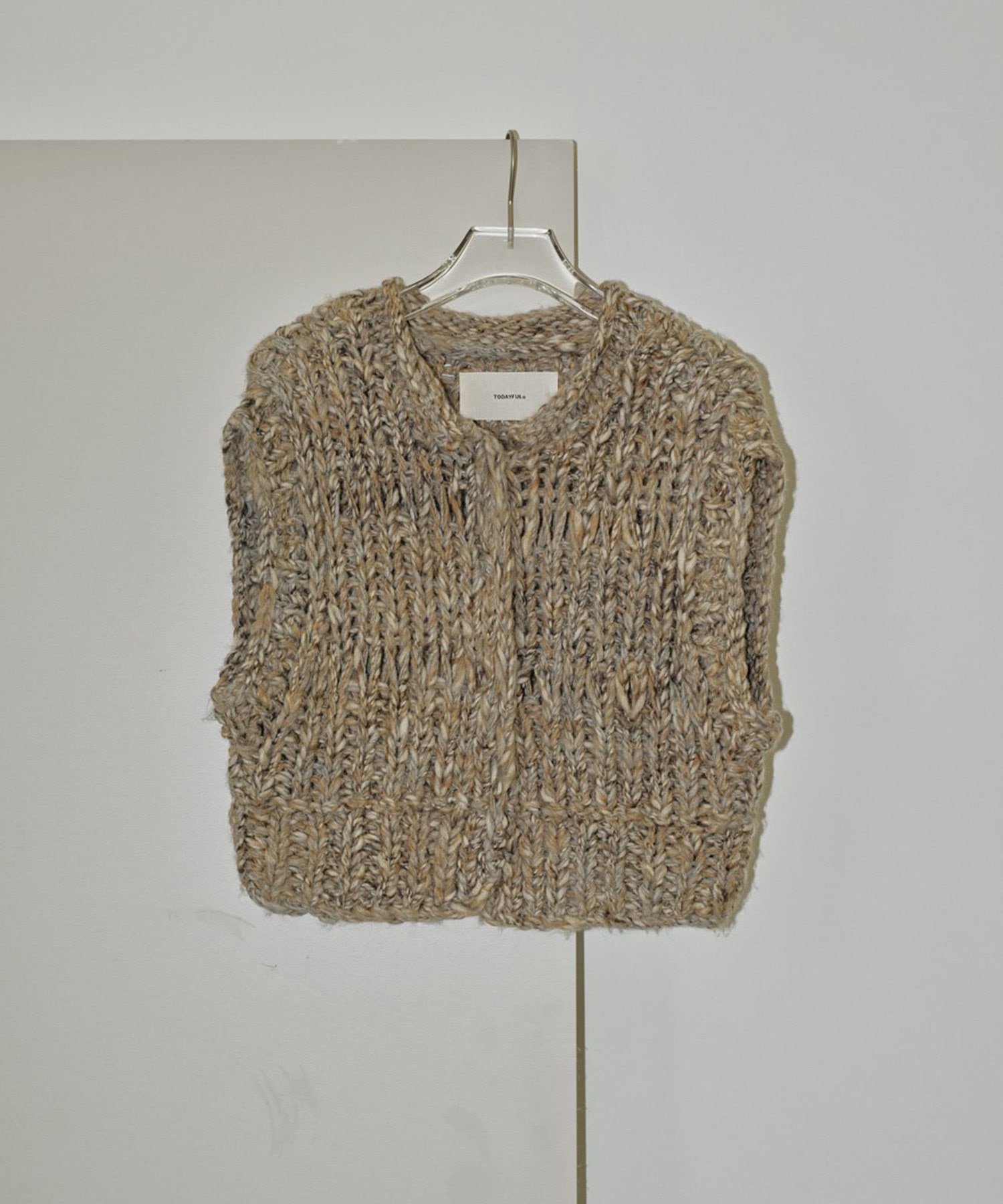 Mix Handknit Vest TODAYFUL