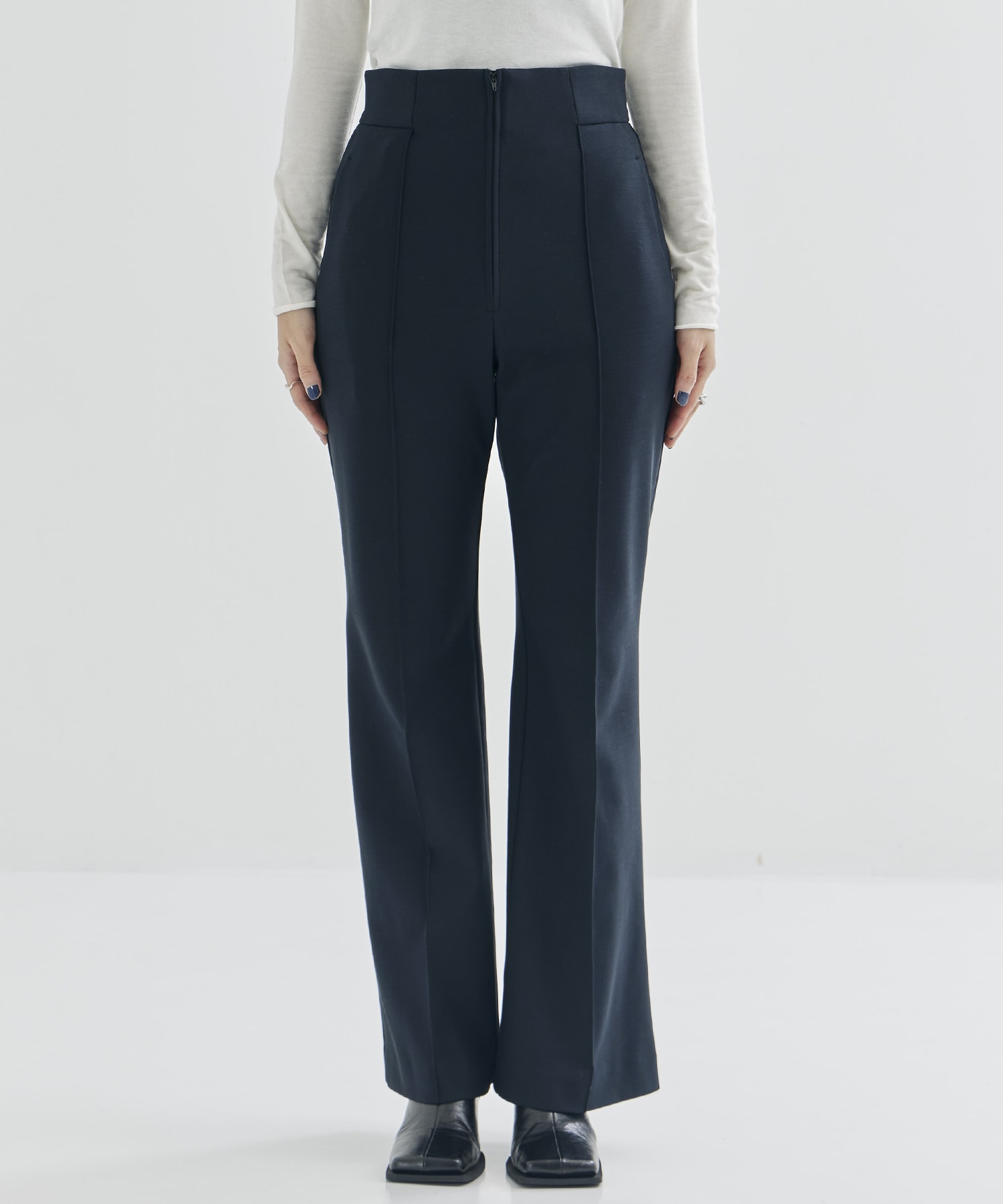 Double Jersey Flared Trousers Mame Kurogouchi