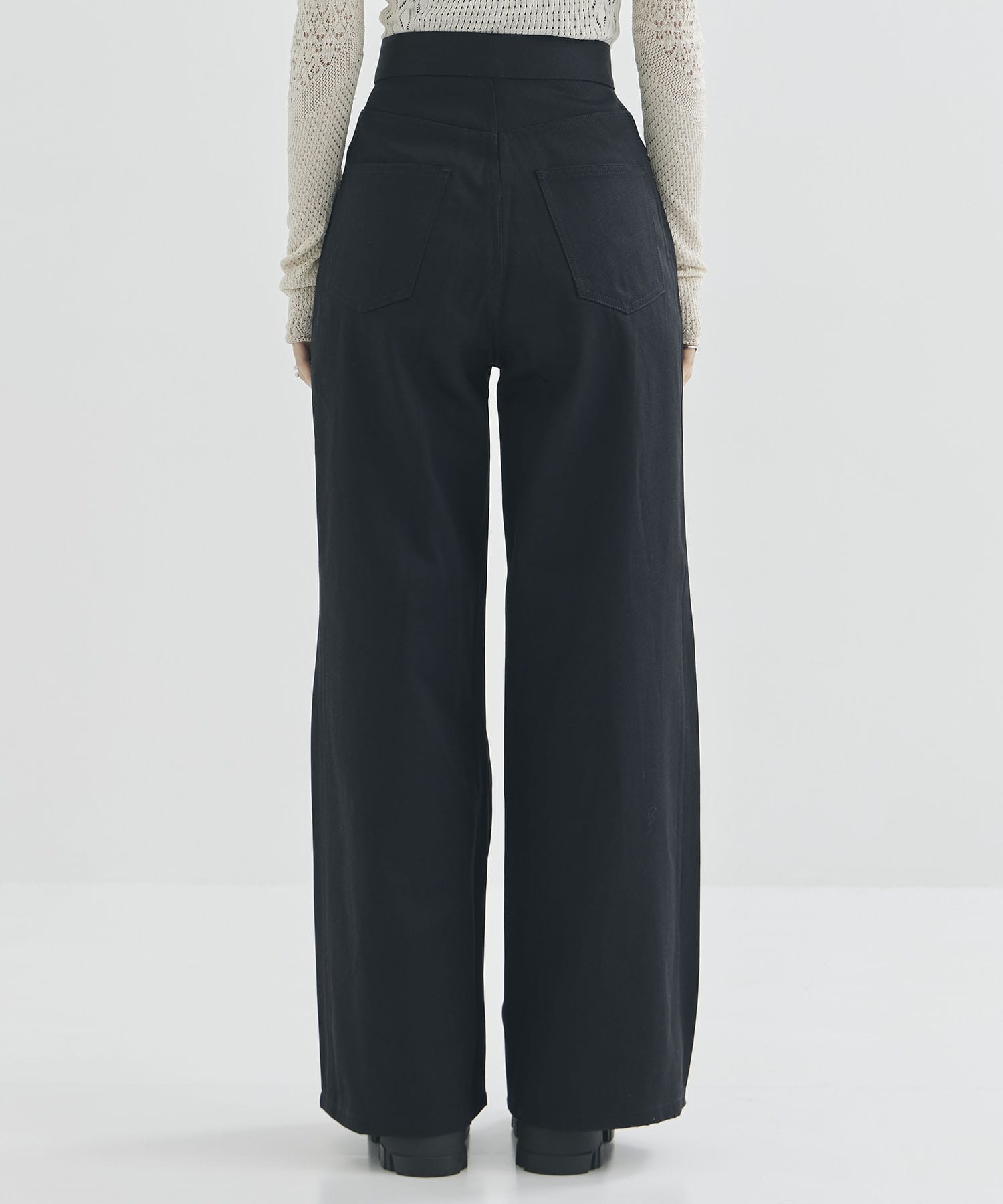 RIGID DENIM WIDE PANTS (SHORT LENGTH) JOHN LAWRENCE SULLIVAN