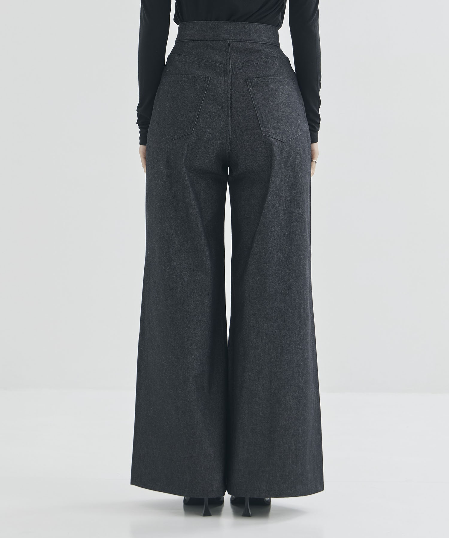 RIGID DENIM WIDE PANTS (SHORT LENGTH) JOHN LAWRENCE SULLIVAN