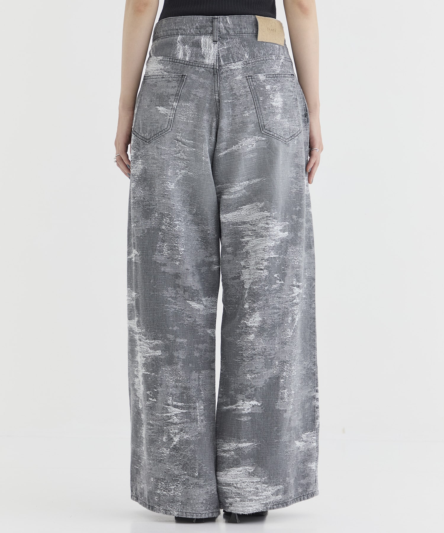 DENIM WIDE PANTS TAAKK