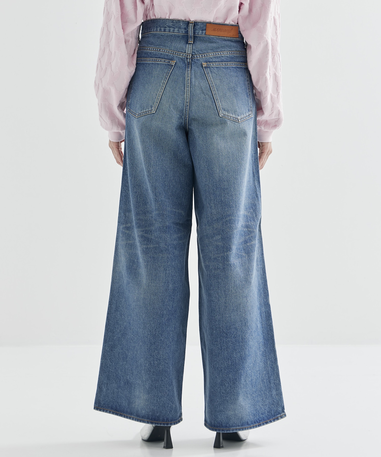 MASU BOYS FEATHER BAGGY JEANS MASU