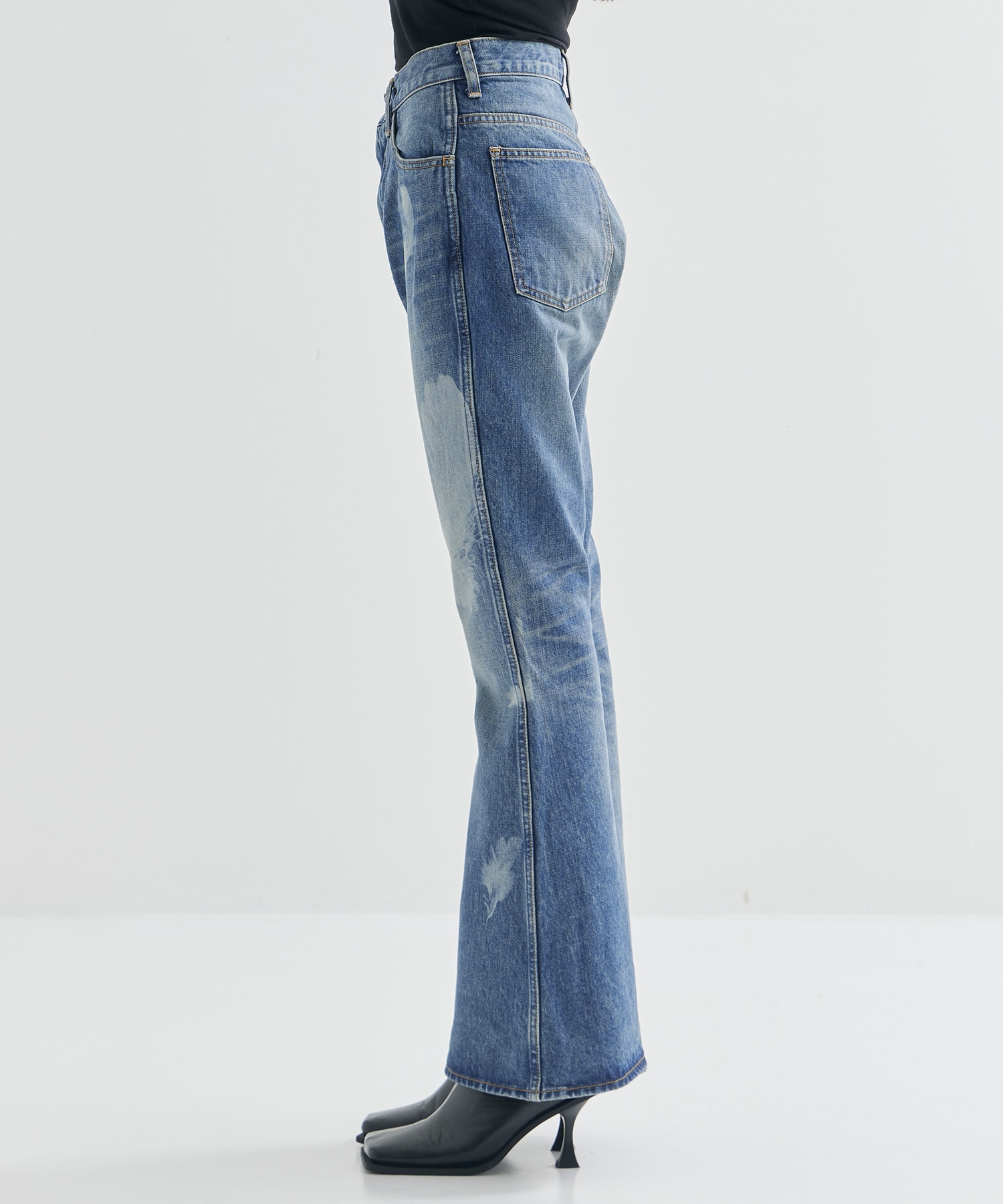 MASU BOYS FEATHER BELL-BOTTOM JEANS MASU