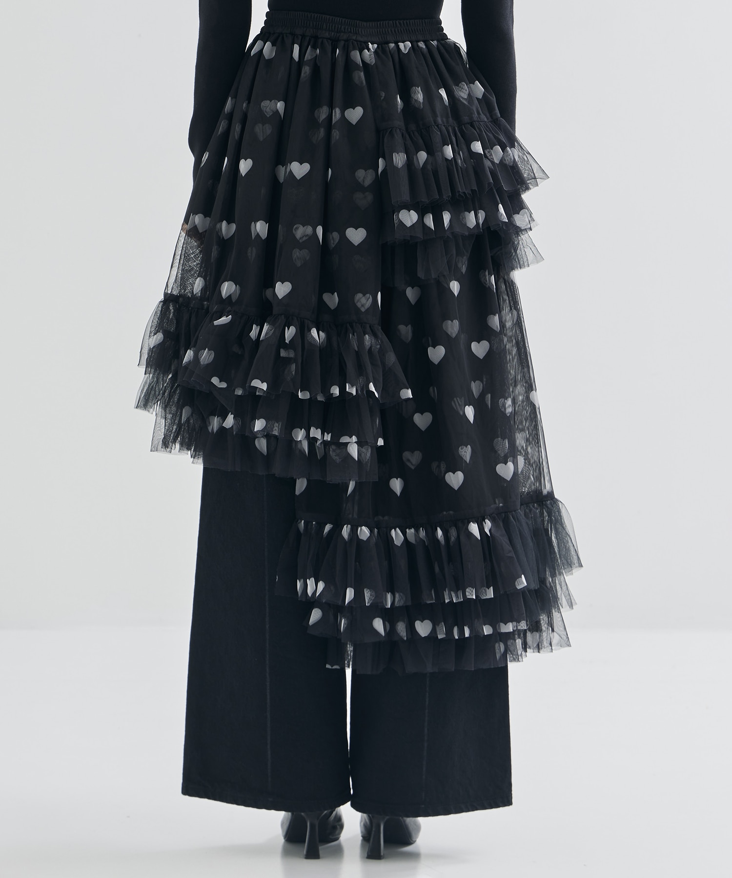 Asymmetric Tulle Skirt VIVIANO