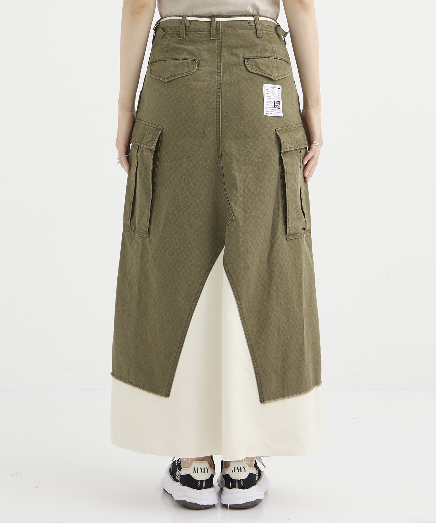 MILLITARY PANTS COMBINED SKIRT Maison MIHARA YASUHIRO