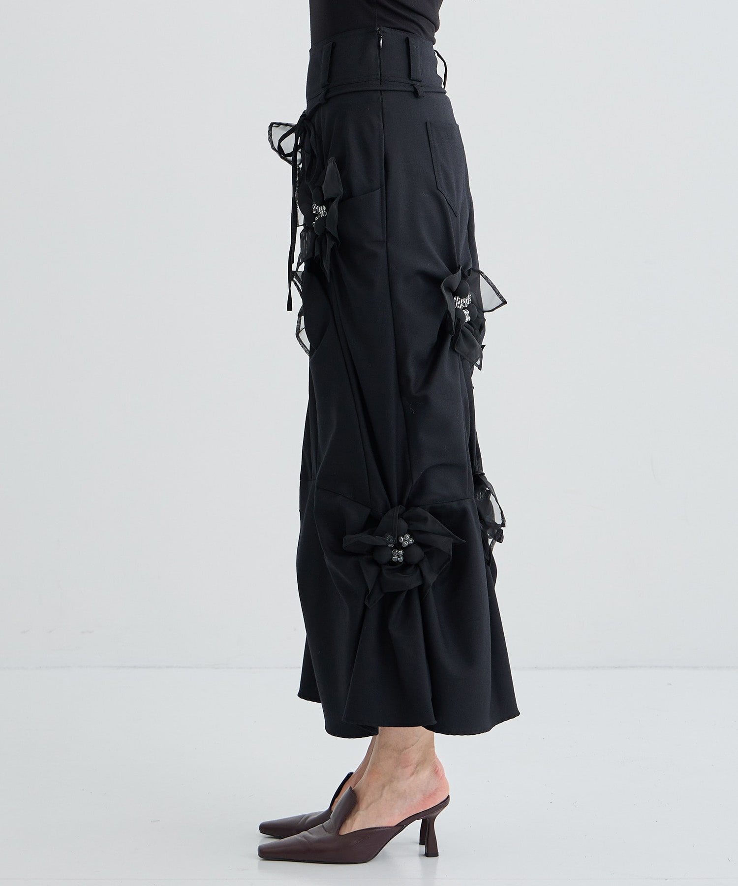 SHAN WOOL SKIRT RIV NOBUHIKO