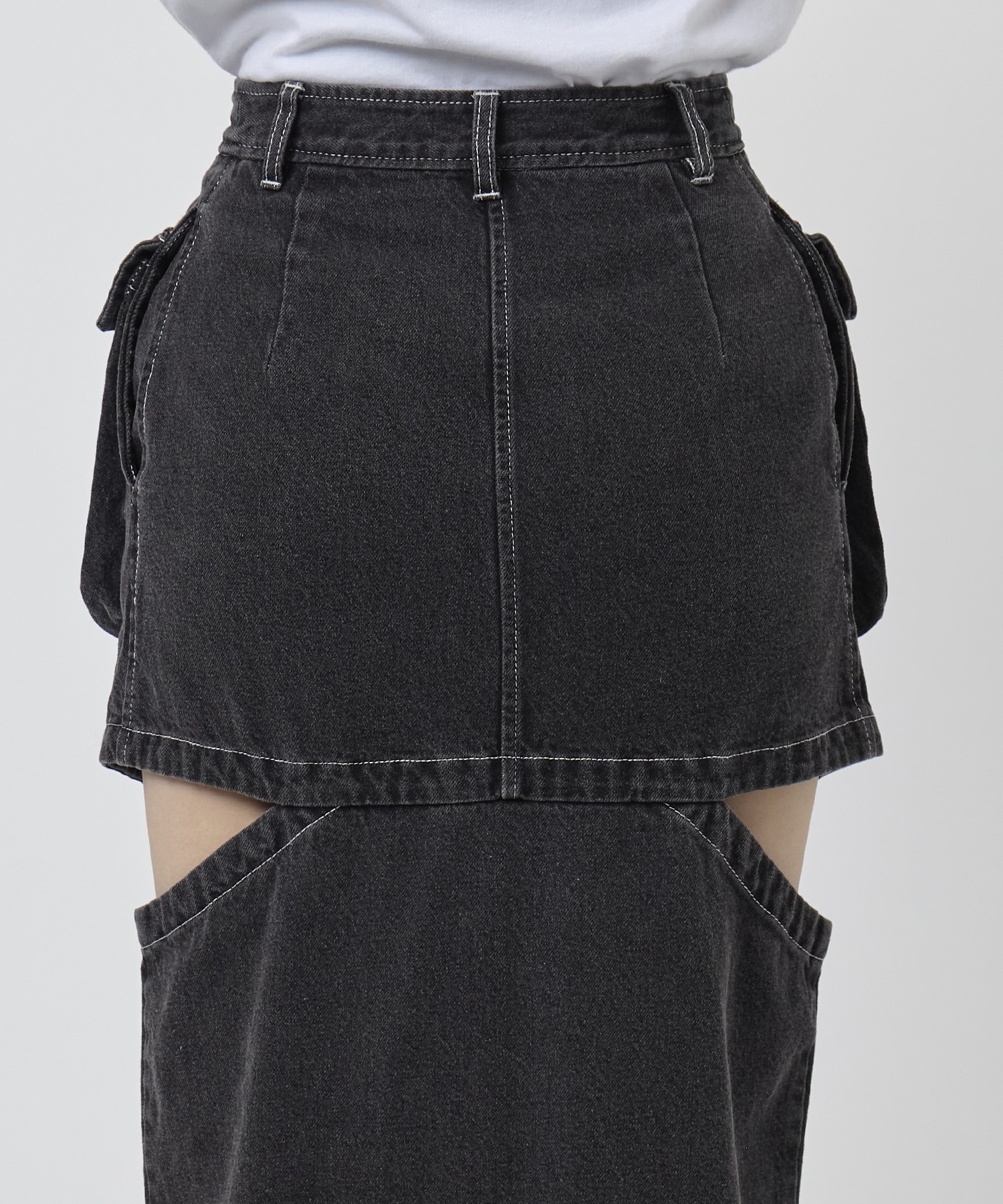 NOTCH WORK DENIM SKIRT THINGS THAT MATTER