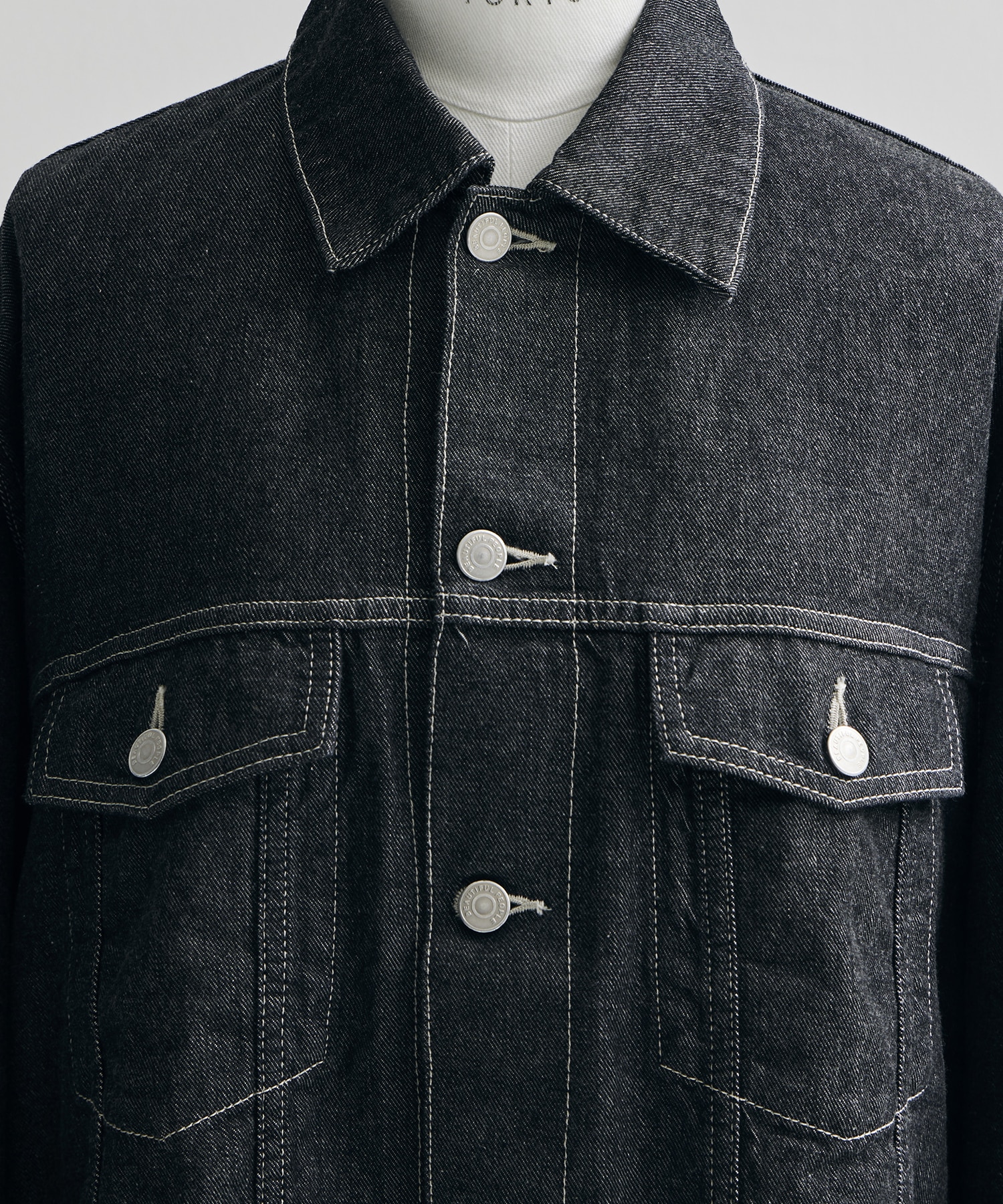 double-end left hand  twill denim blouson beautiful people