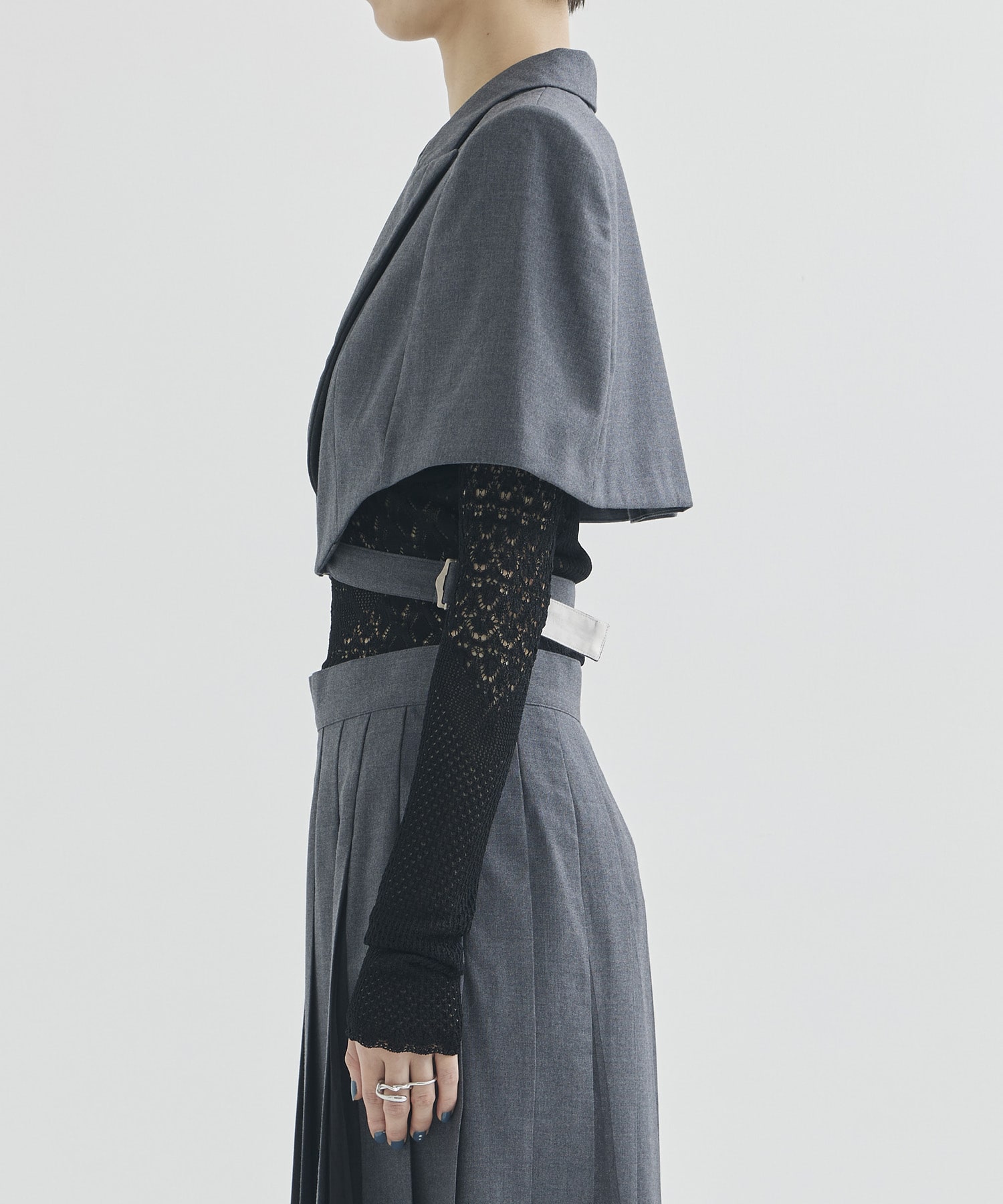 WOOL TAILORED CAPE FETICO