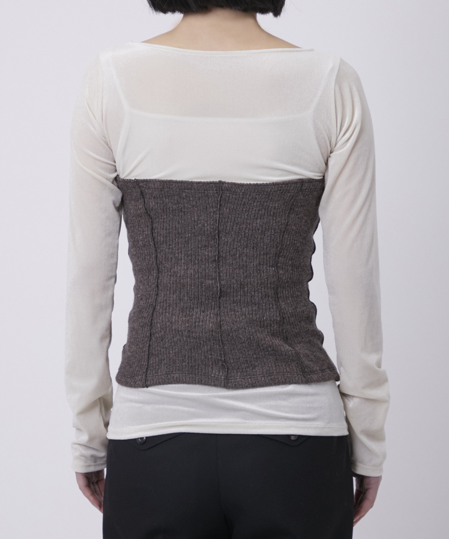 Bustier Combi Jersey Top STUDIOUS