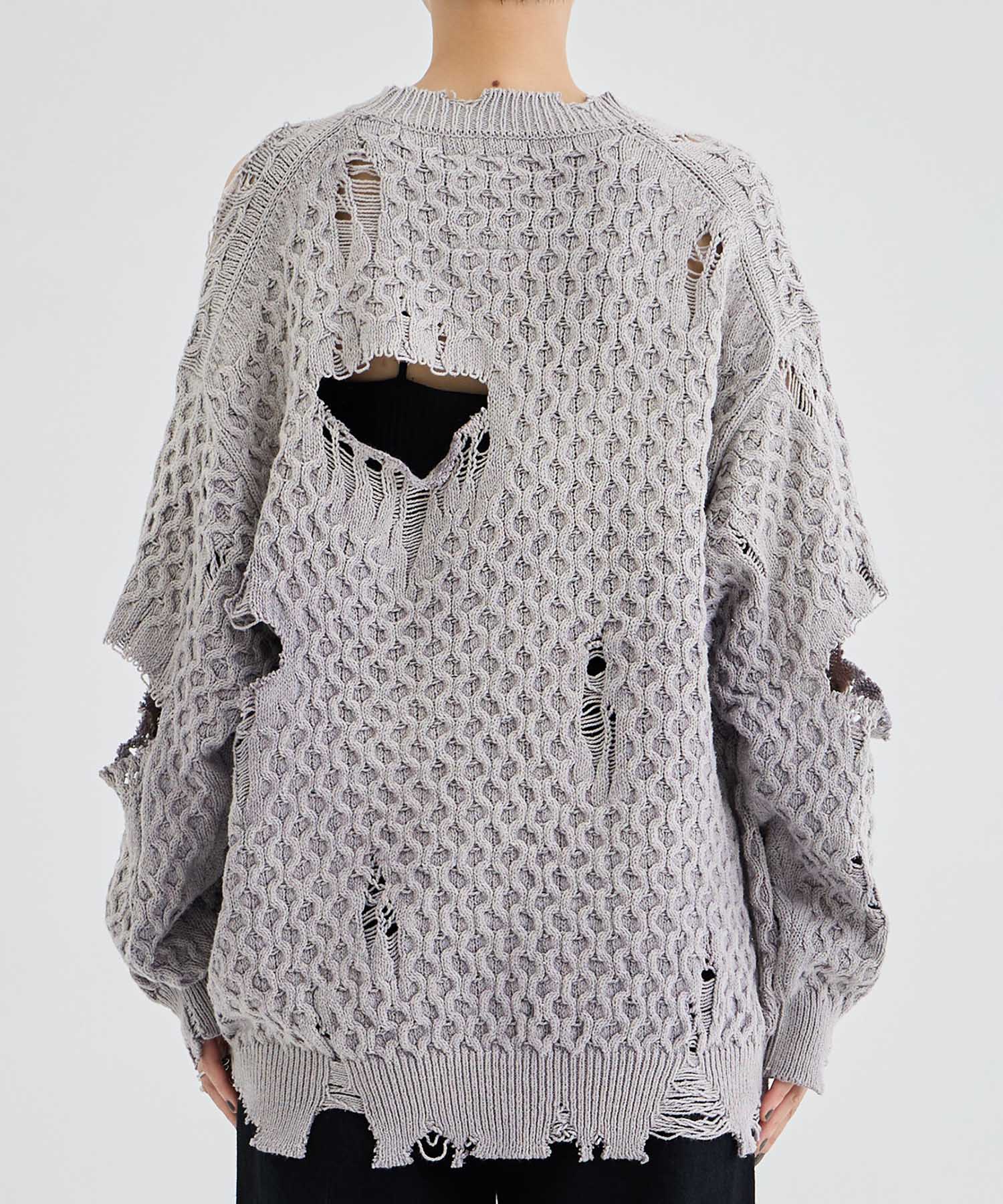 SUNFADED KNIT PULLOVER Maison MIHARA YASUHIRO