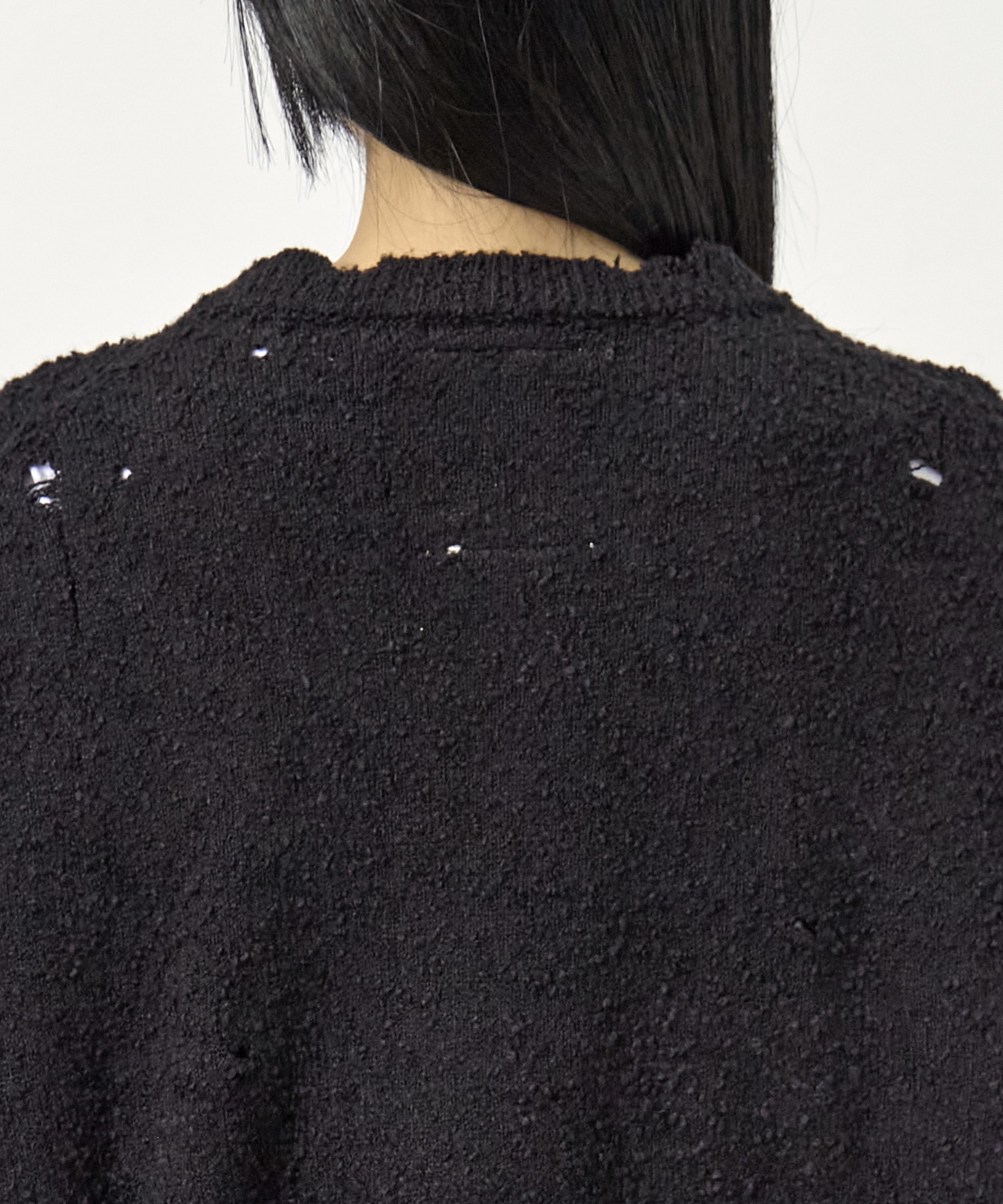 DISTRESSED KNIT PULLOVER Maison MIHARA YASUHIRO