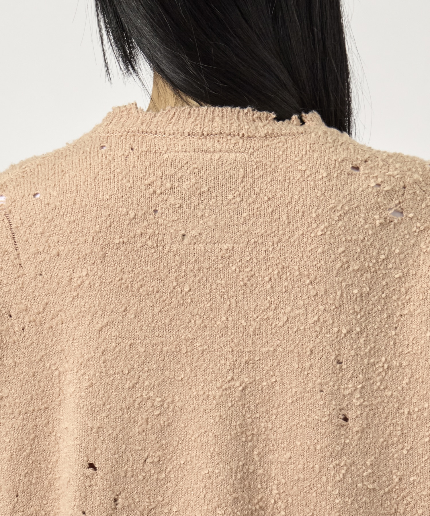 DISTRESSED KNIT PULLOVER Maison MIHARA YASUHIRO