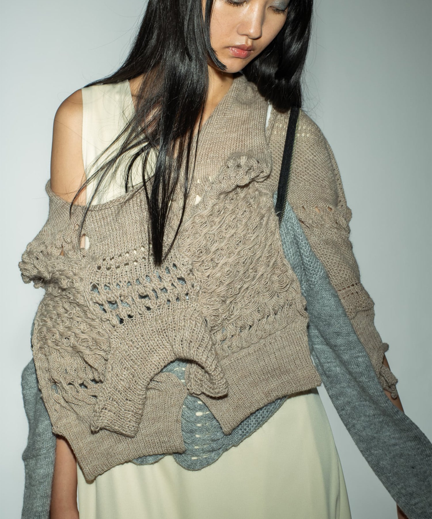 ウール Design Knit TOPS PEIEN