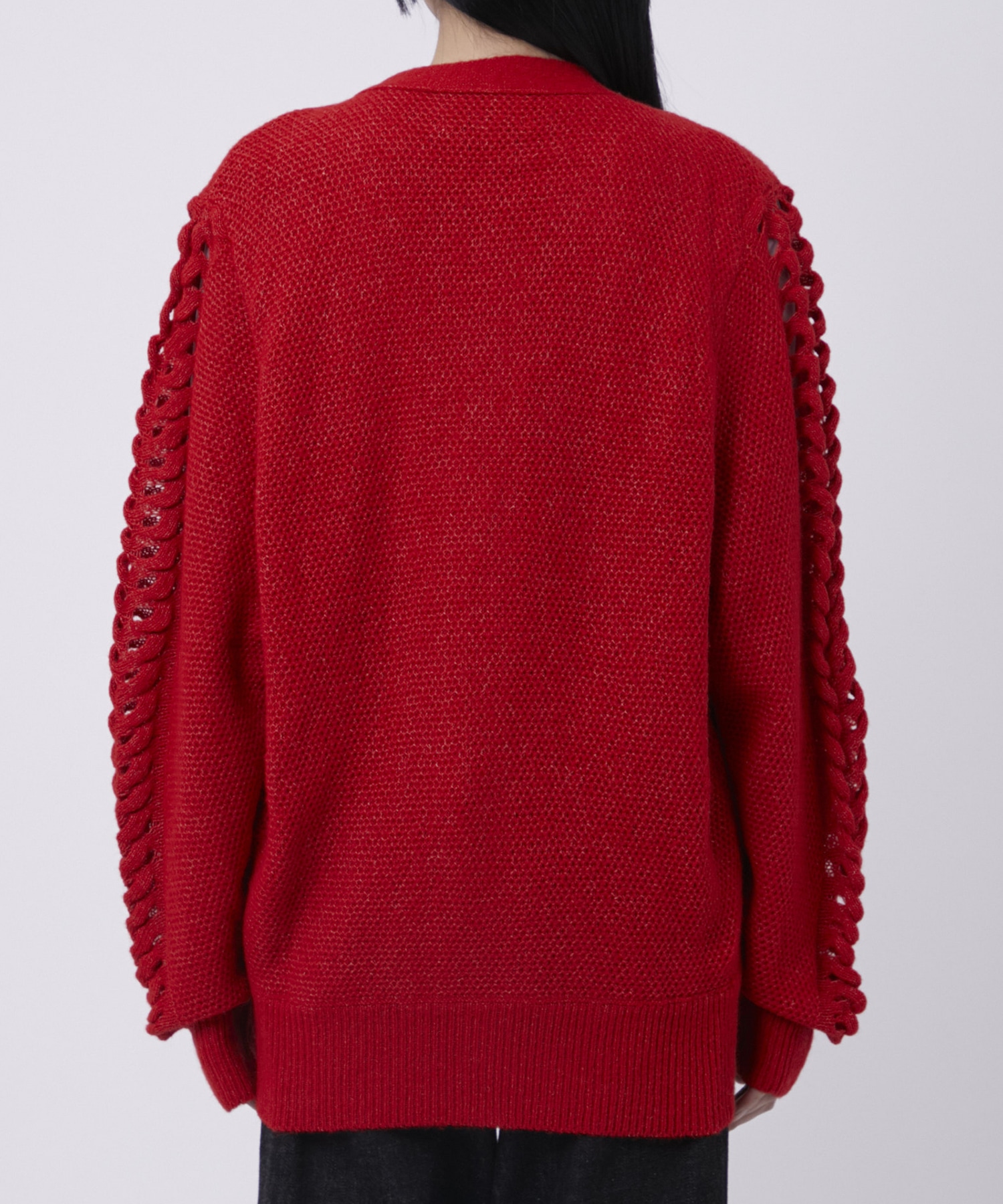 ウールモヘアZIP Knit Cardigan PEIEN