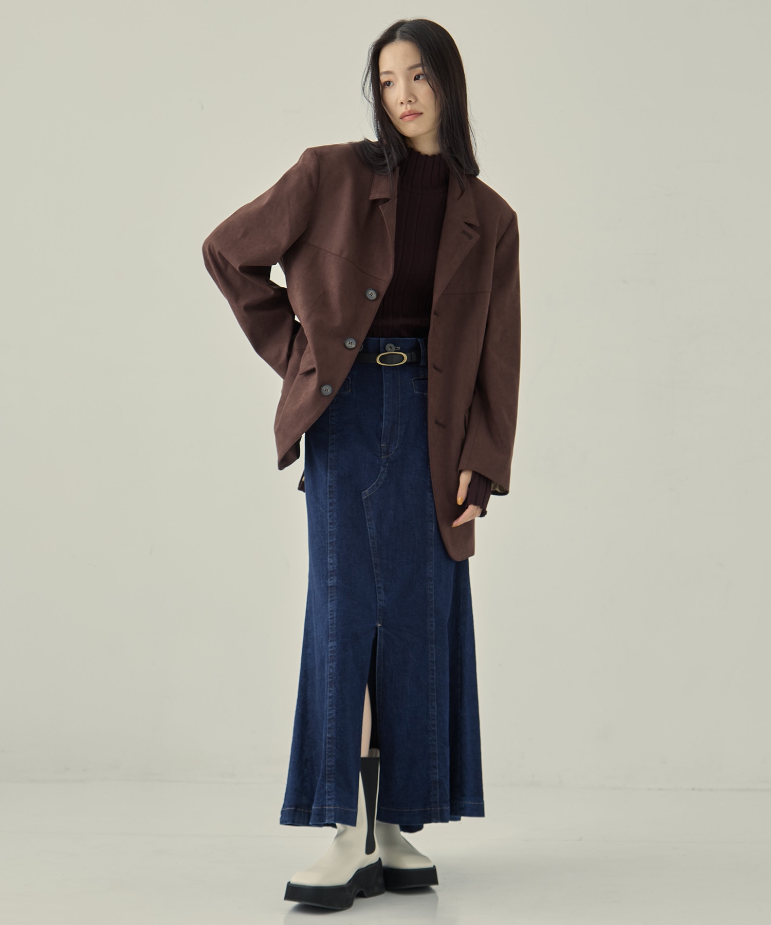 Back Flare Denim SK STUDIOUS