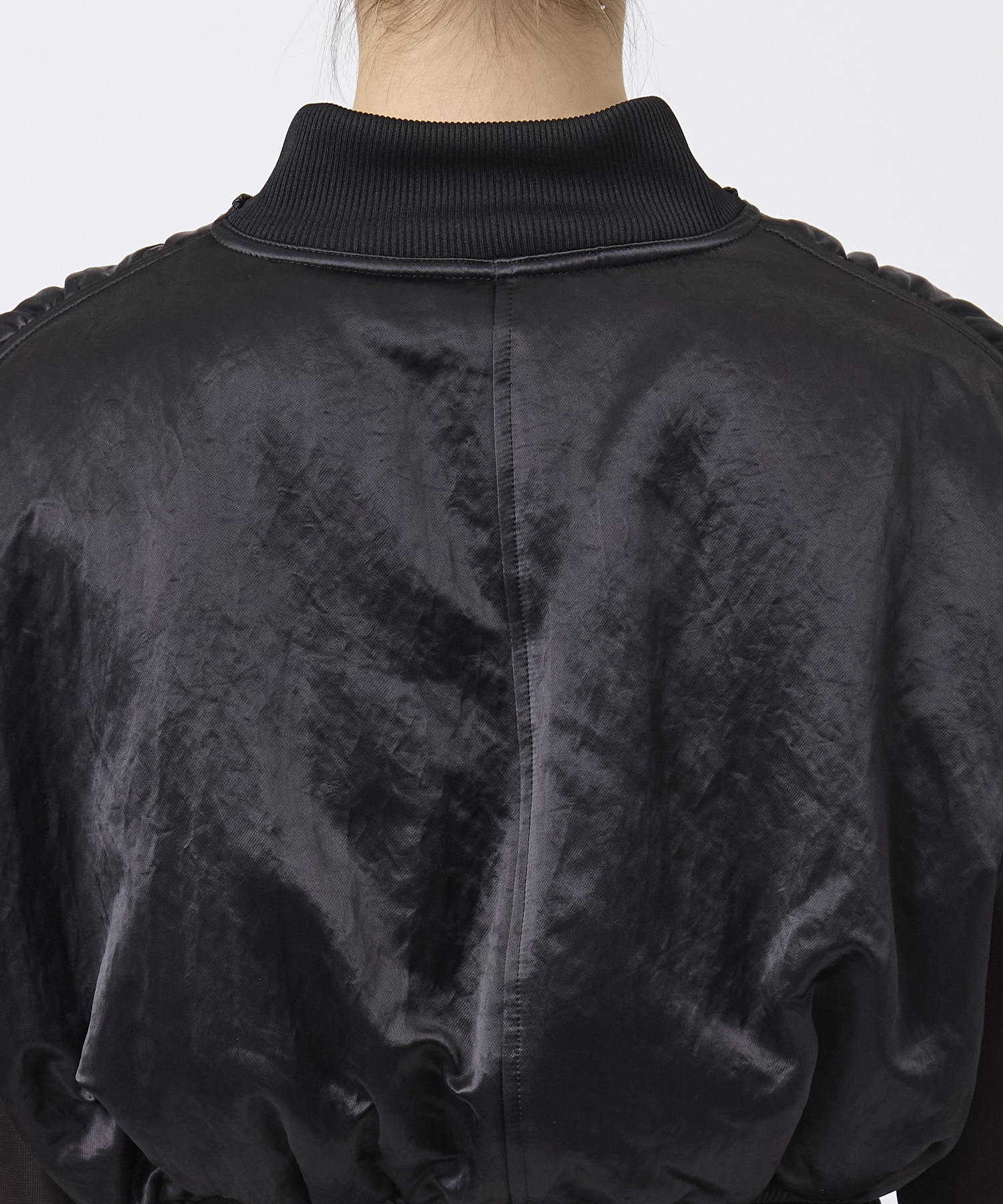 SHEER SLEEVES COMPACT MA-1 BLOUSON THINGS THAT MATTER