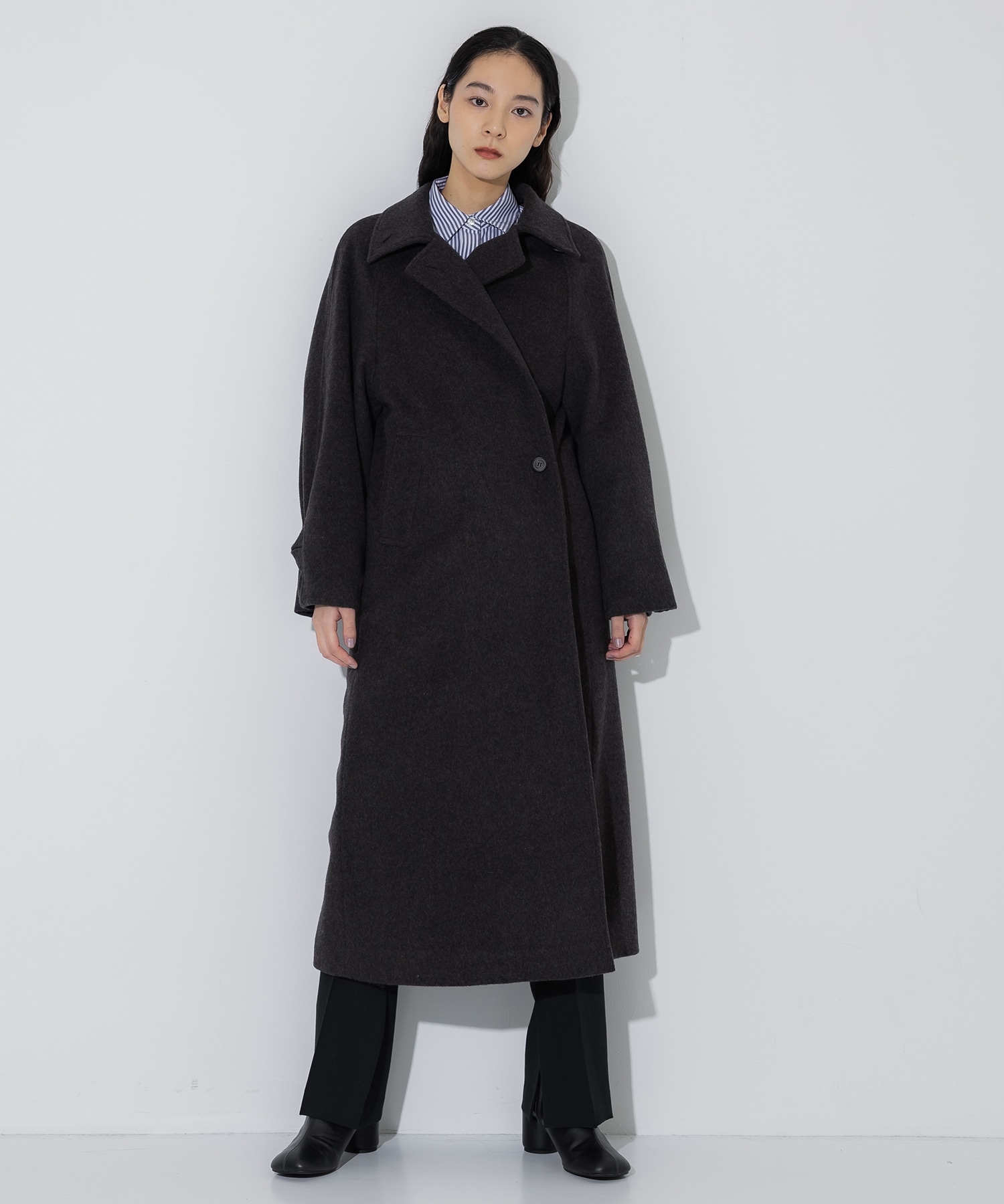 Stand Collar Wool Coat STUDIOUS