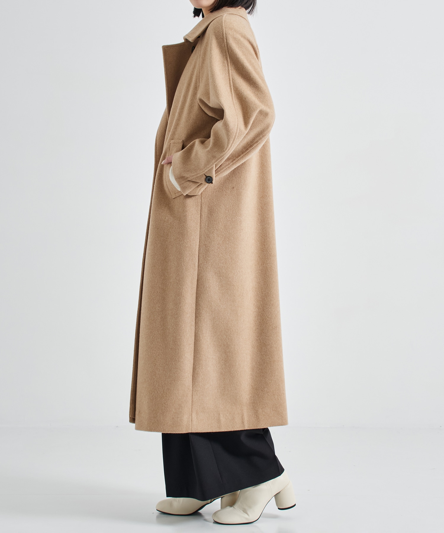 Stand Collar Wool Coat STUDIOUS