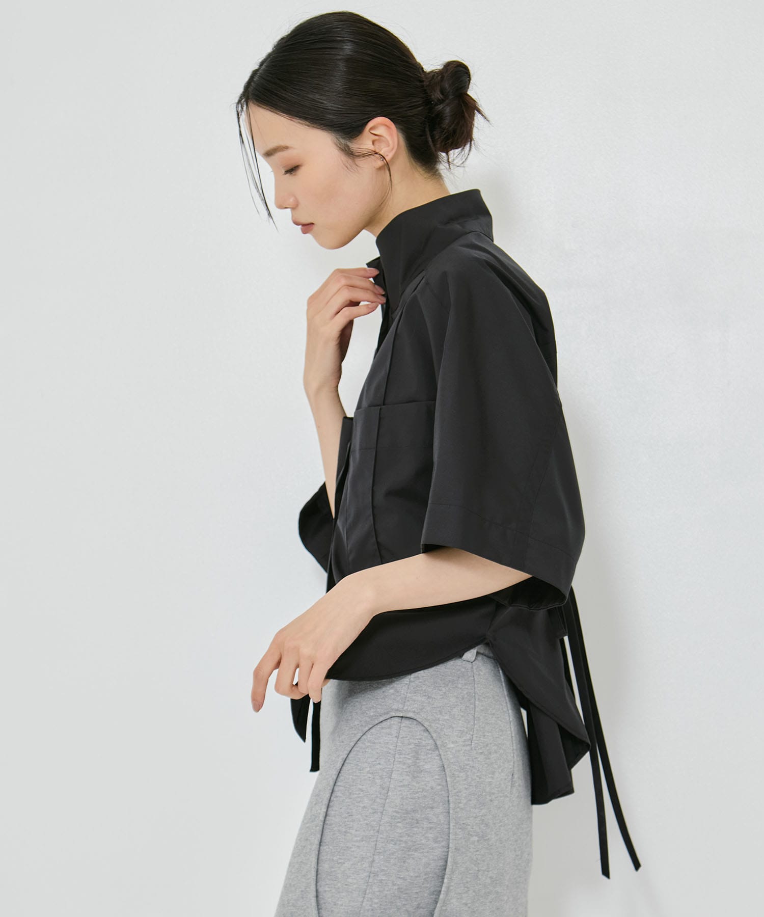 2way Collar Cotton Shirt STUDIOUS