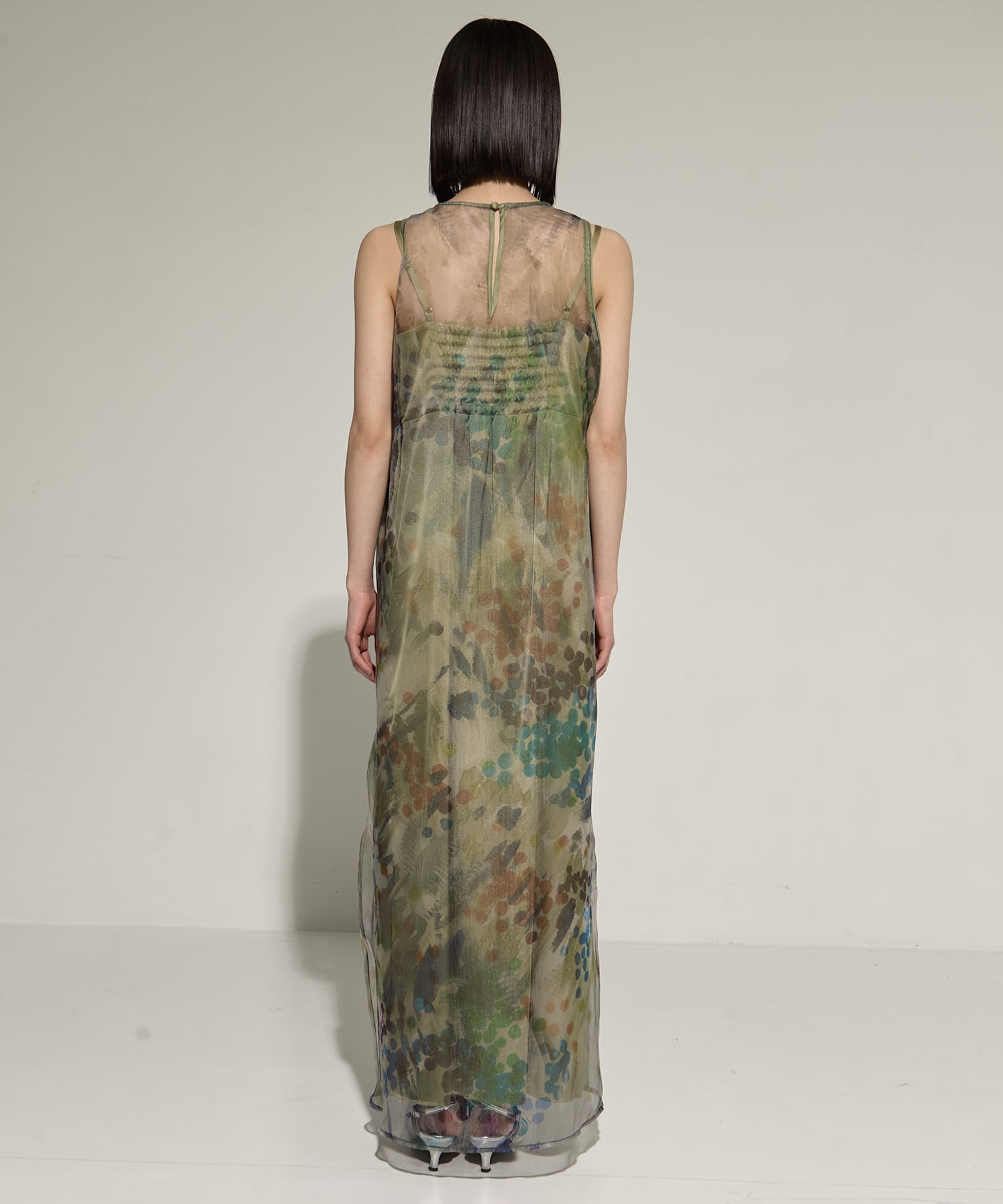 STAMP ART LAYERED DRESS AMERI