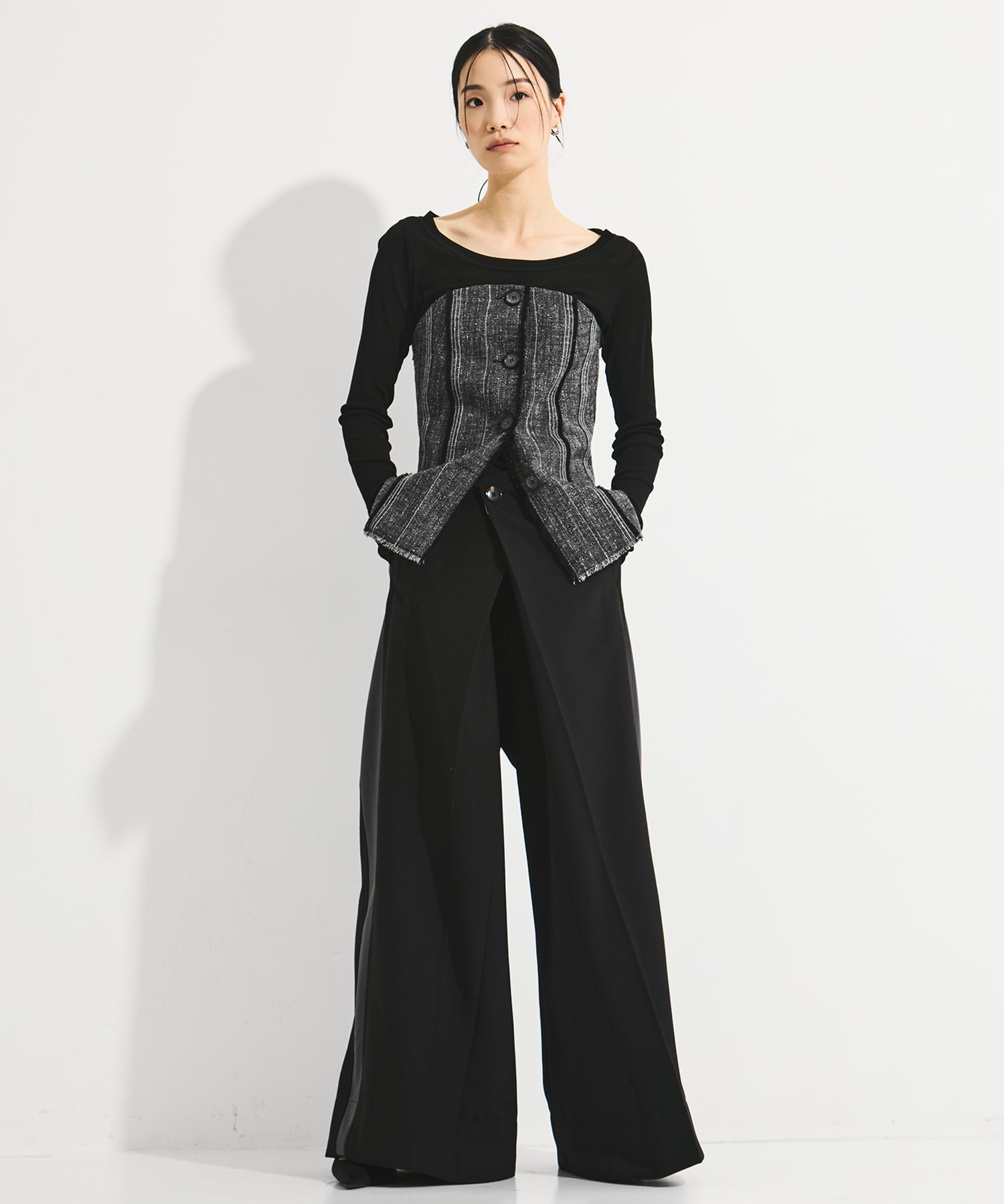 Silk Linen Bustier Combi Top STUDIOUS