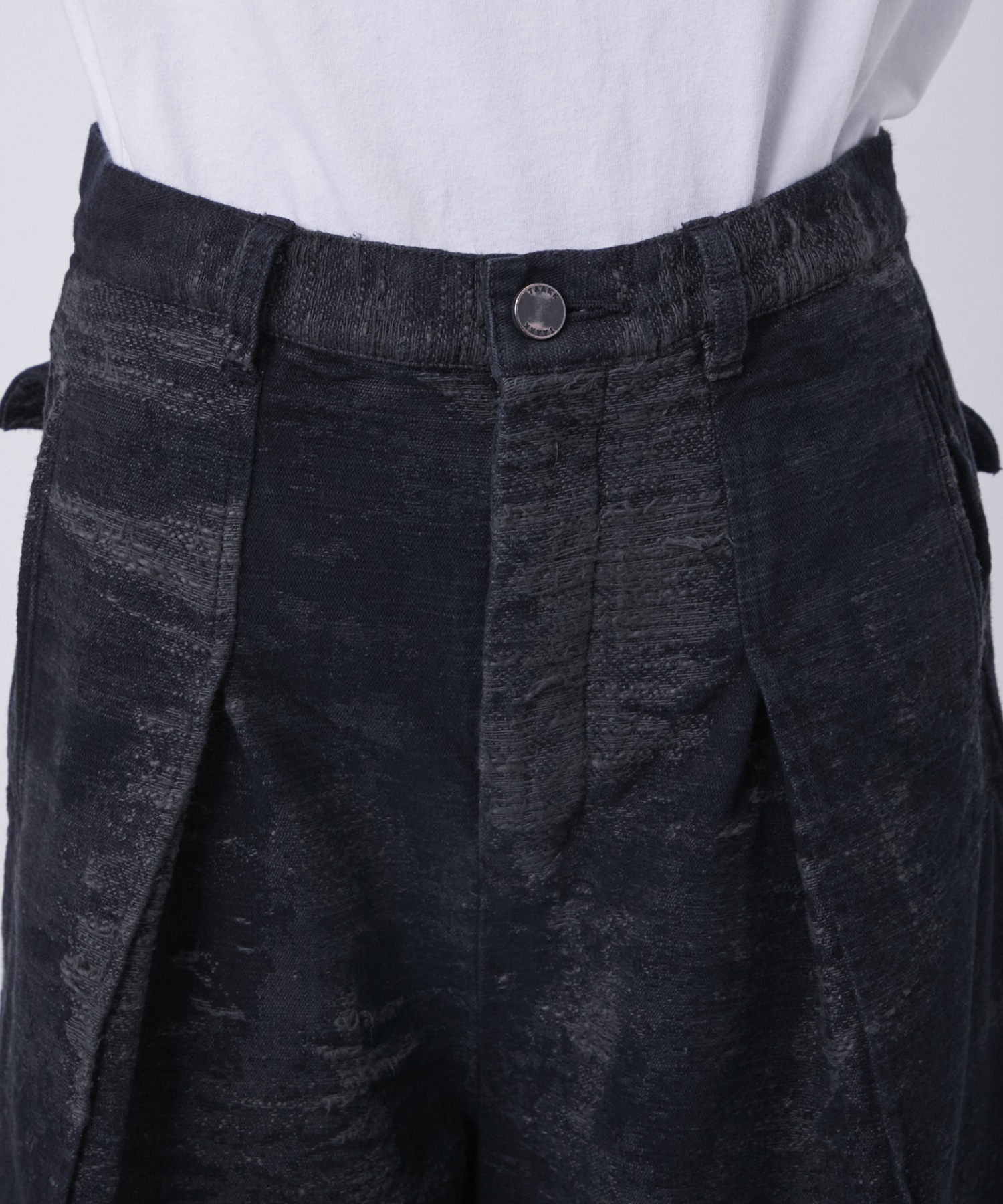 DENIM WIDE SLACKS TAAKK