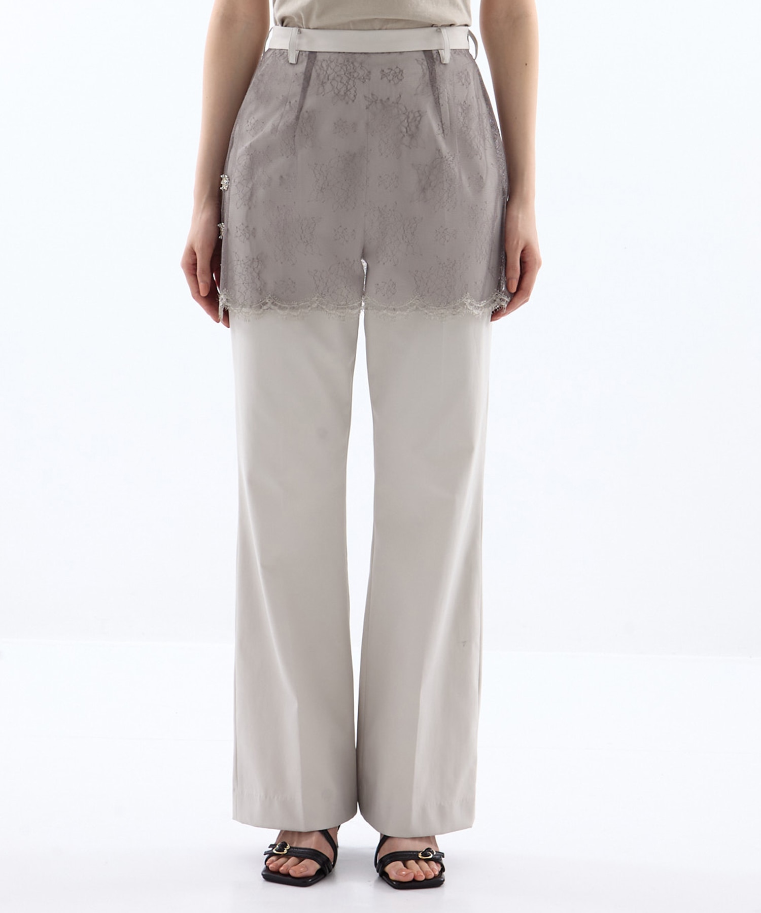 flower tulle skirt pants tanakadaisuke