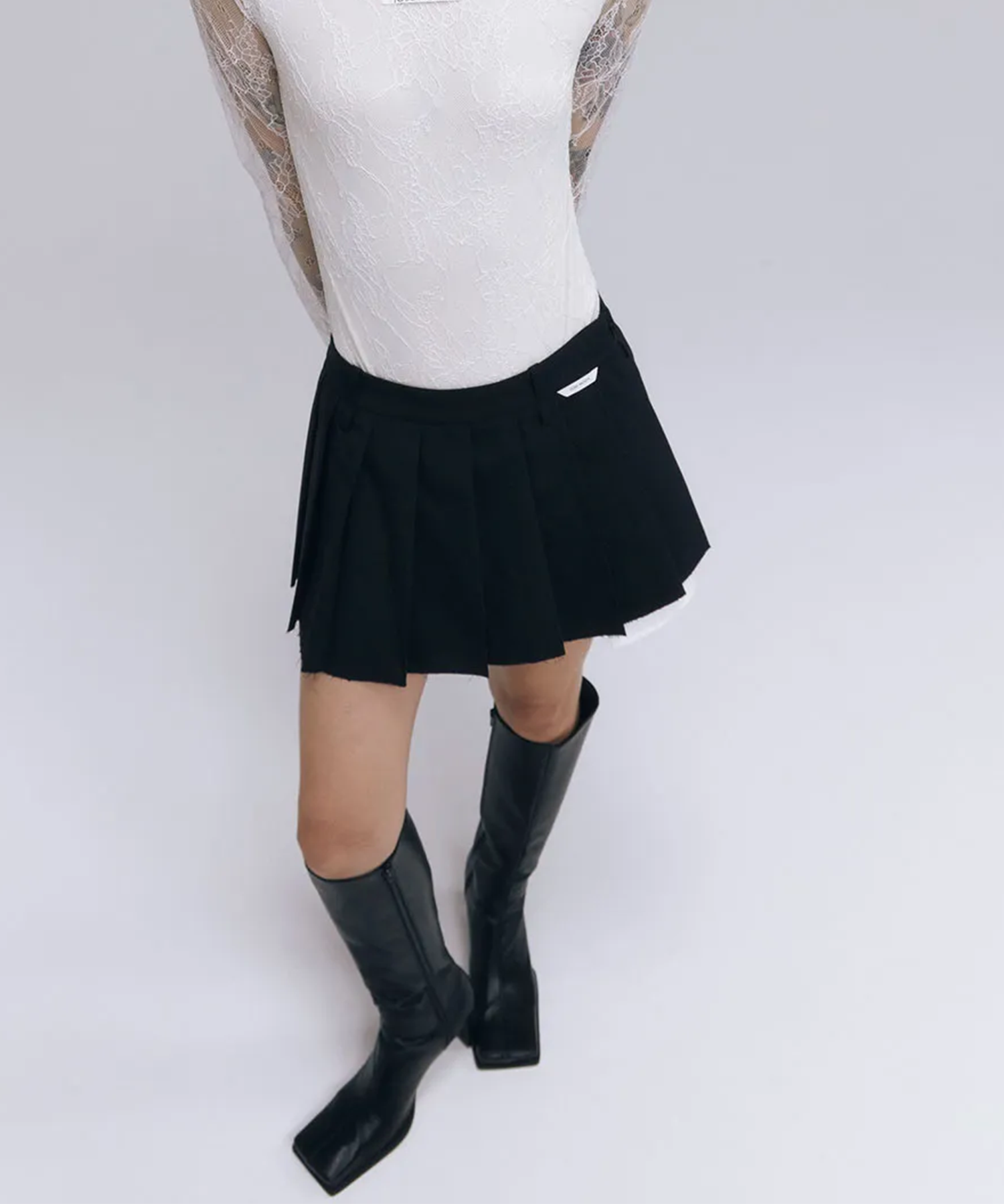 DOUBLEWAIST PLEATS MINISKIRT JOSEMOON