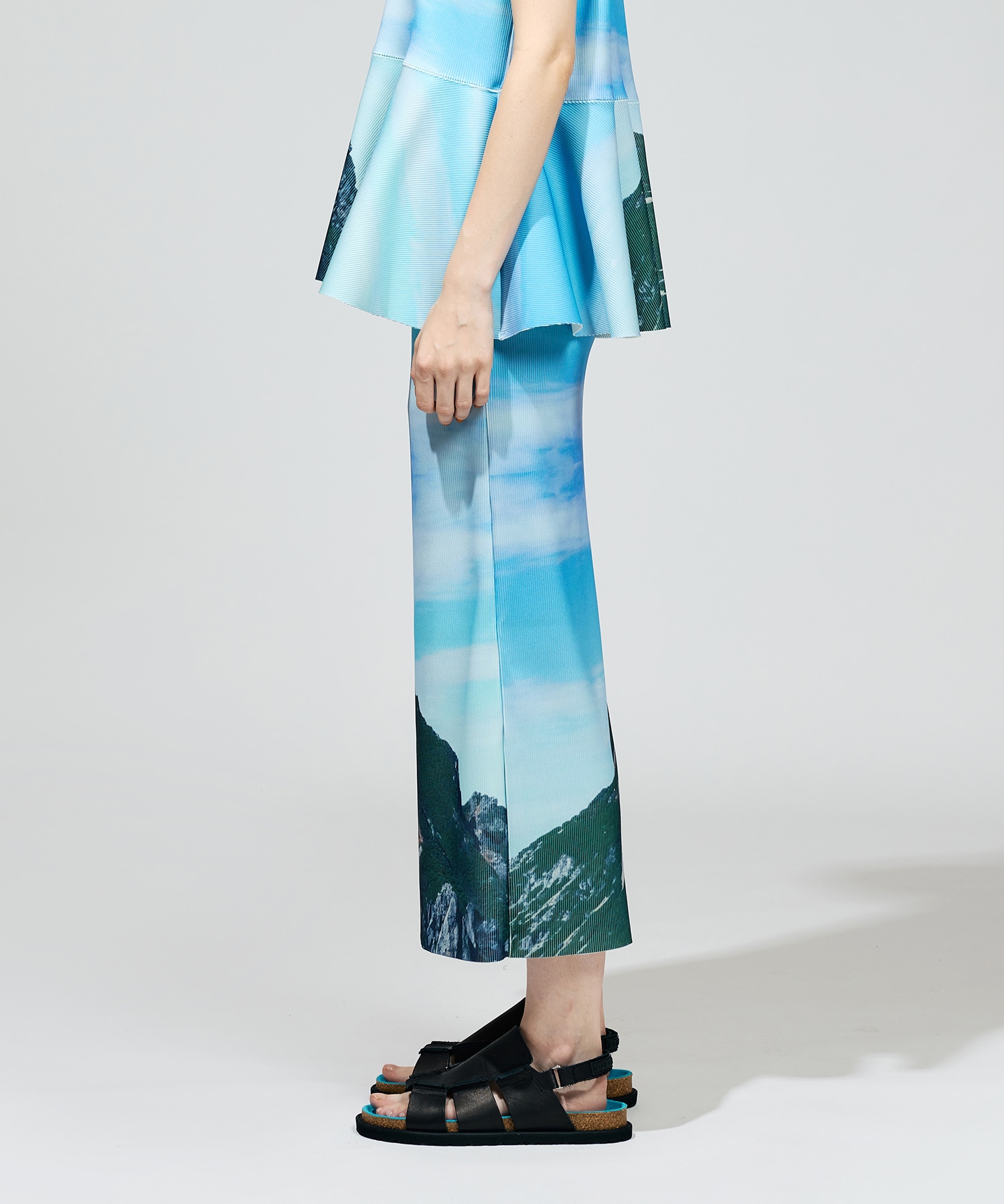 PRINT RIB TIGHT SKIRT NON TOKYO