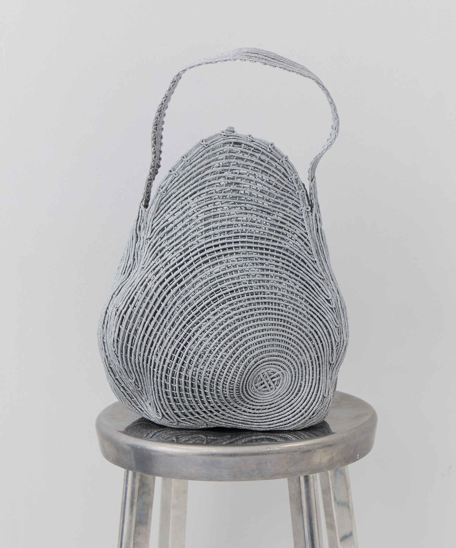 Cording Embroidery Round Shape Bag Mame Kurogouchi