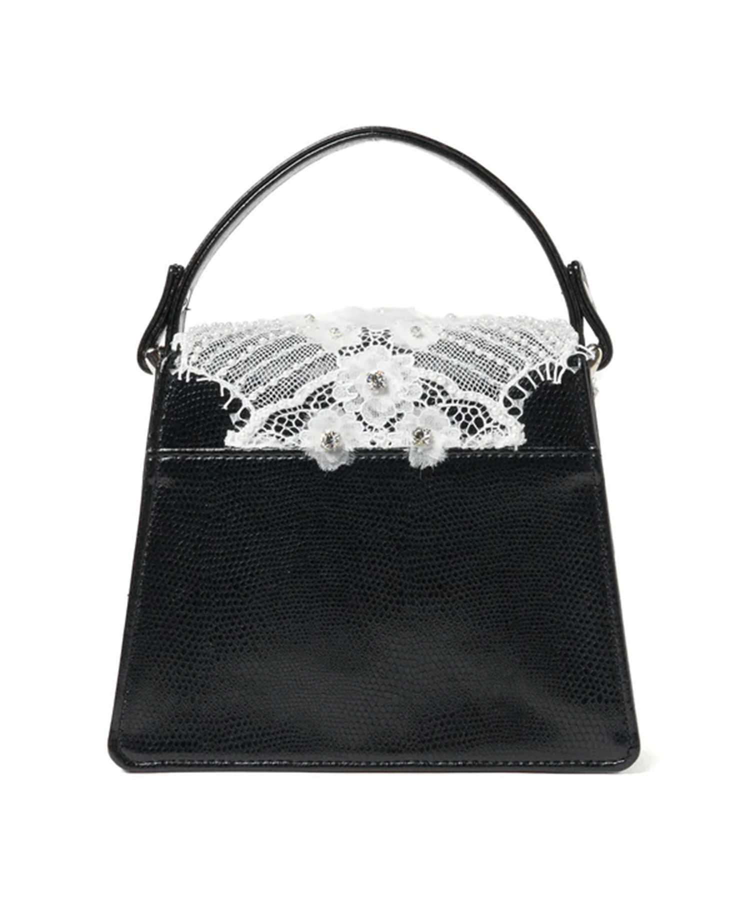 white lace crocodile mini bag tanakadaisuke