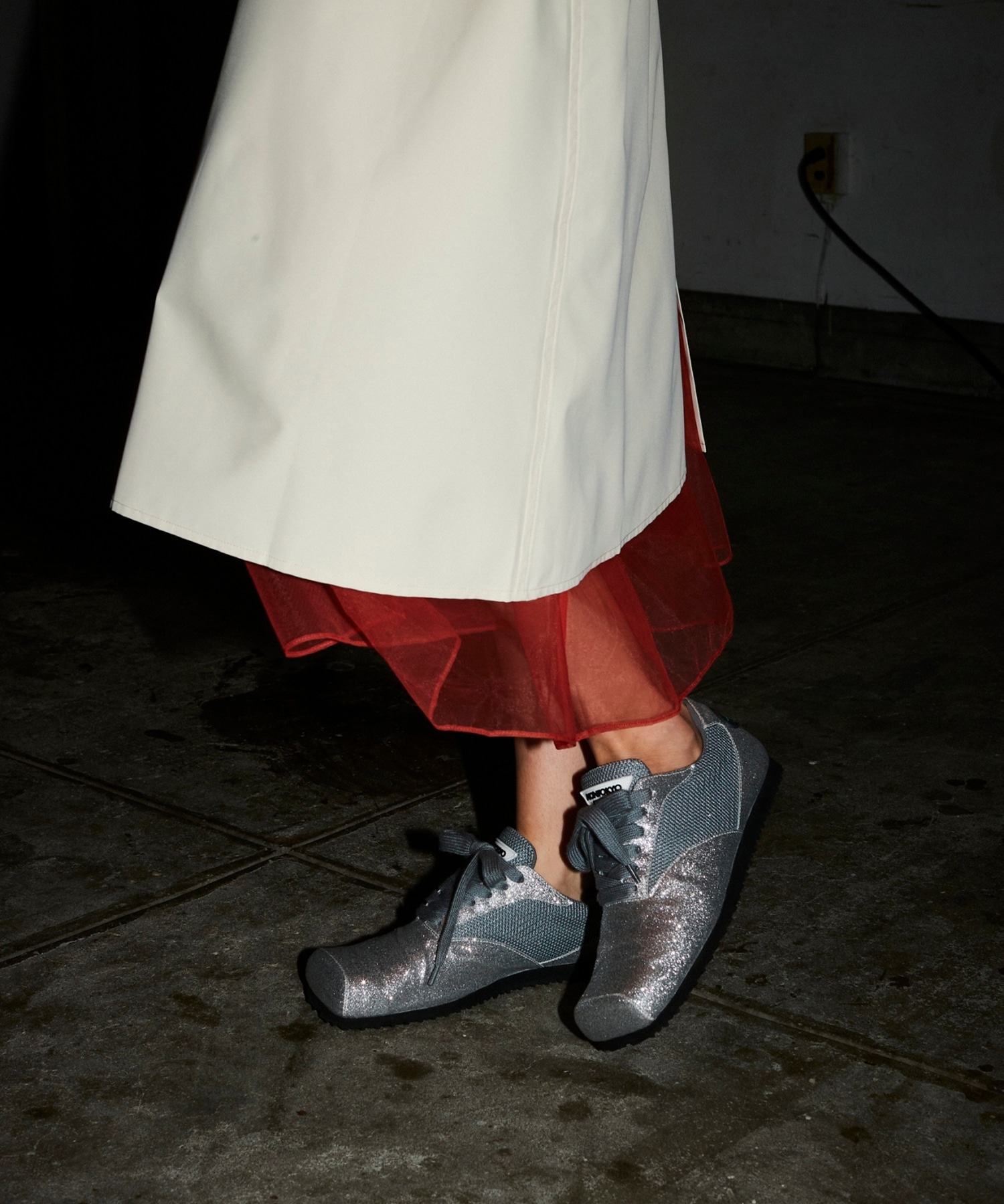 GLITTER SQUARE SNEAKERS NON TOKYO