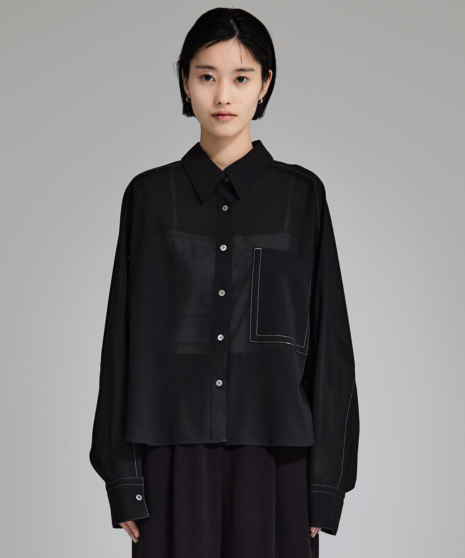 Matte Sheer Over Shirt STUDIOUS