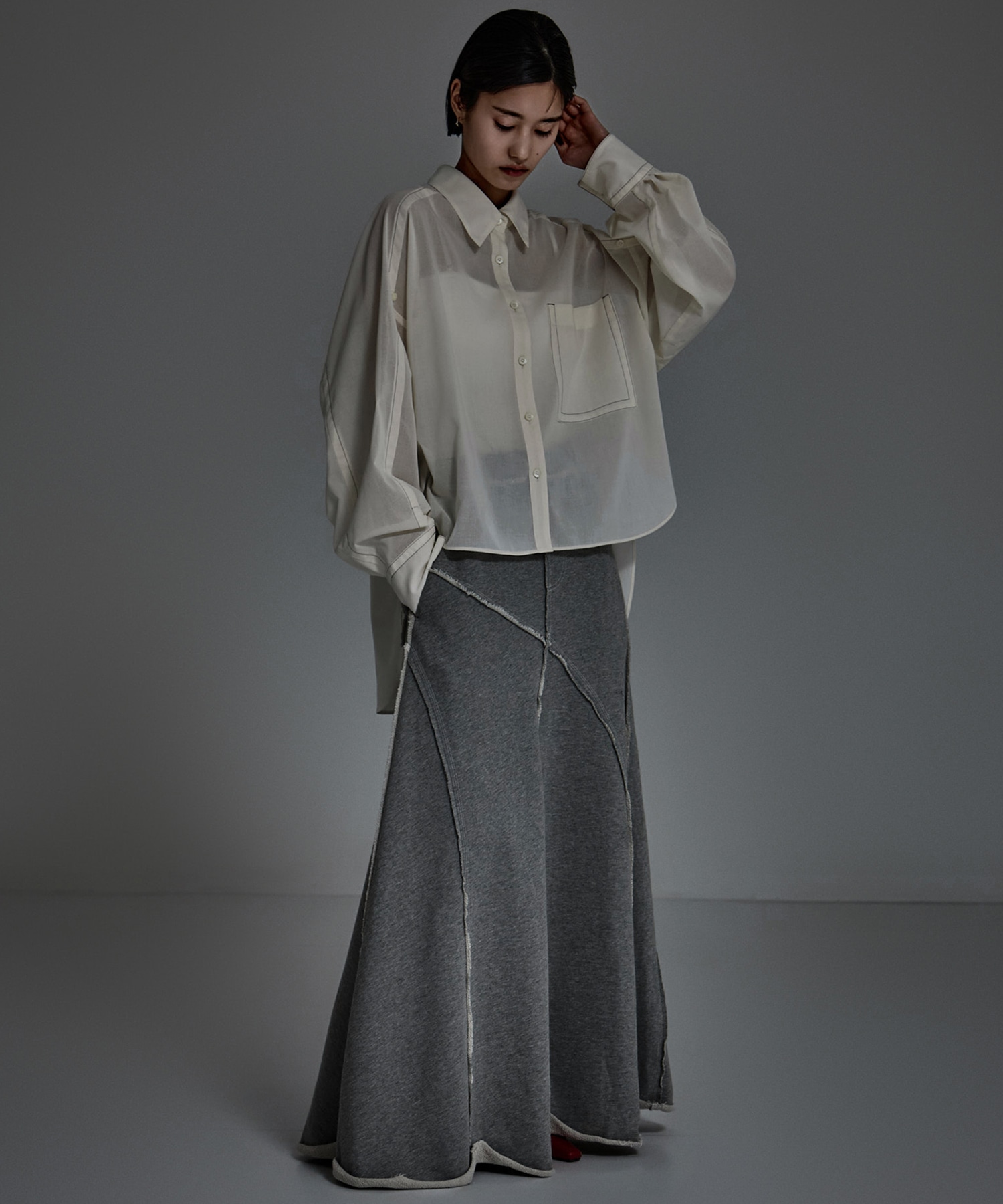 Stetched Sheer Shirt STUDIOUS