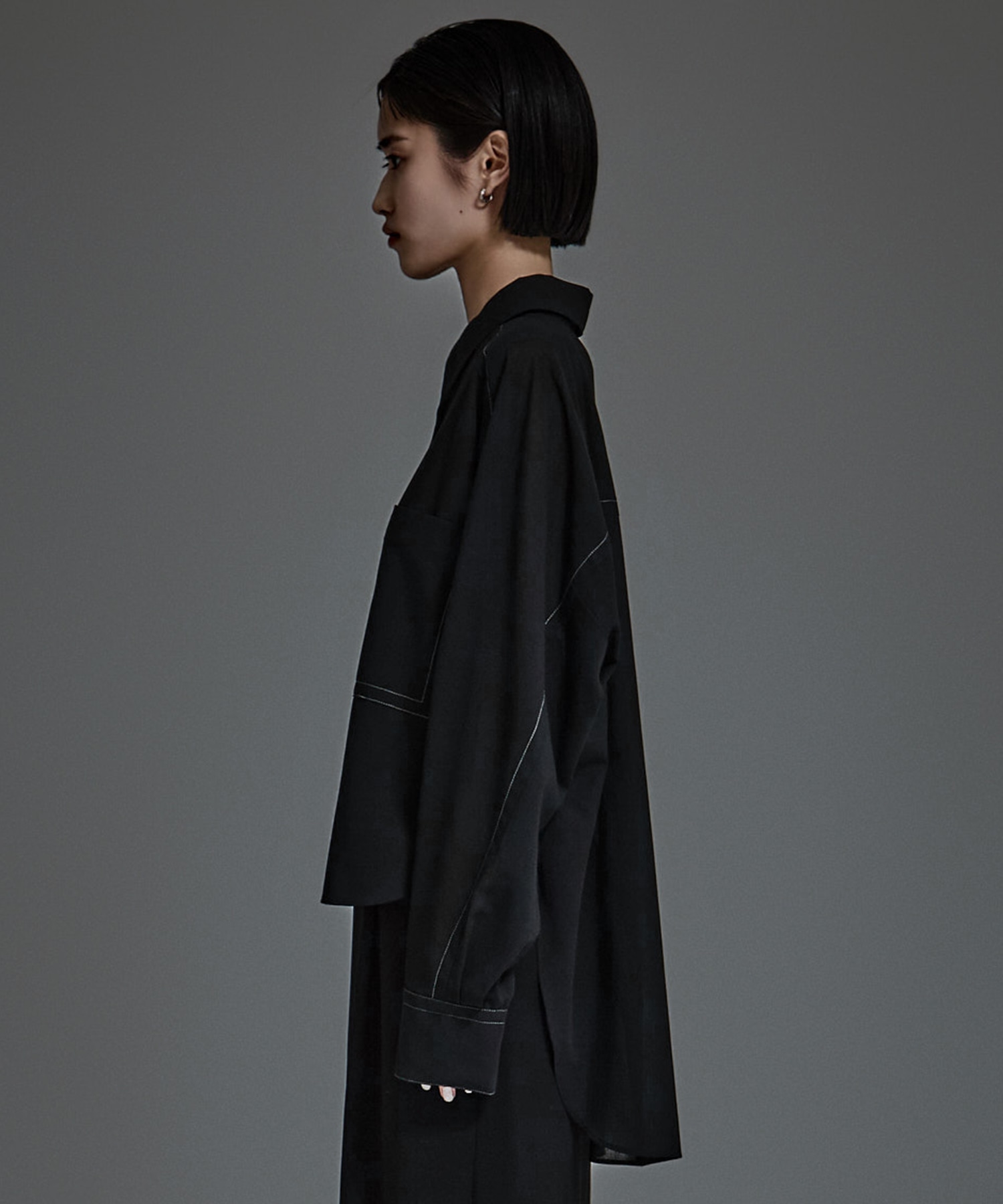 Stetched Sheer Shirt STUDIOUS