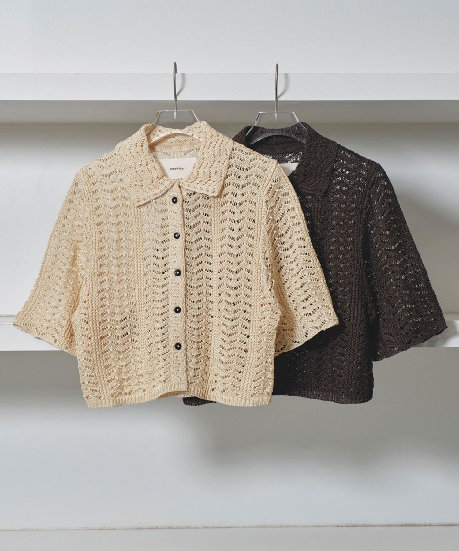 Lace Knit Shirts TODAYFUL