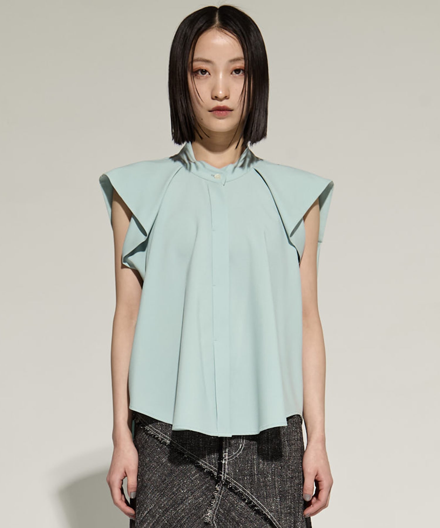 French Sleeve Drape Shirt STUDIOUS
