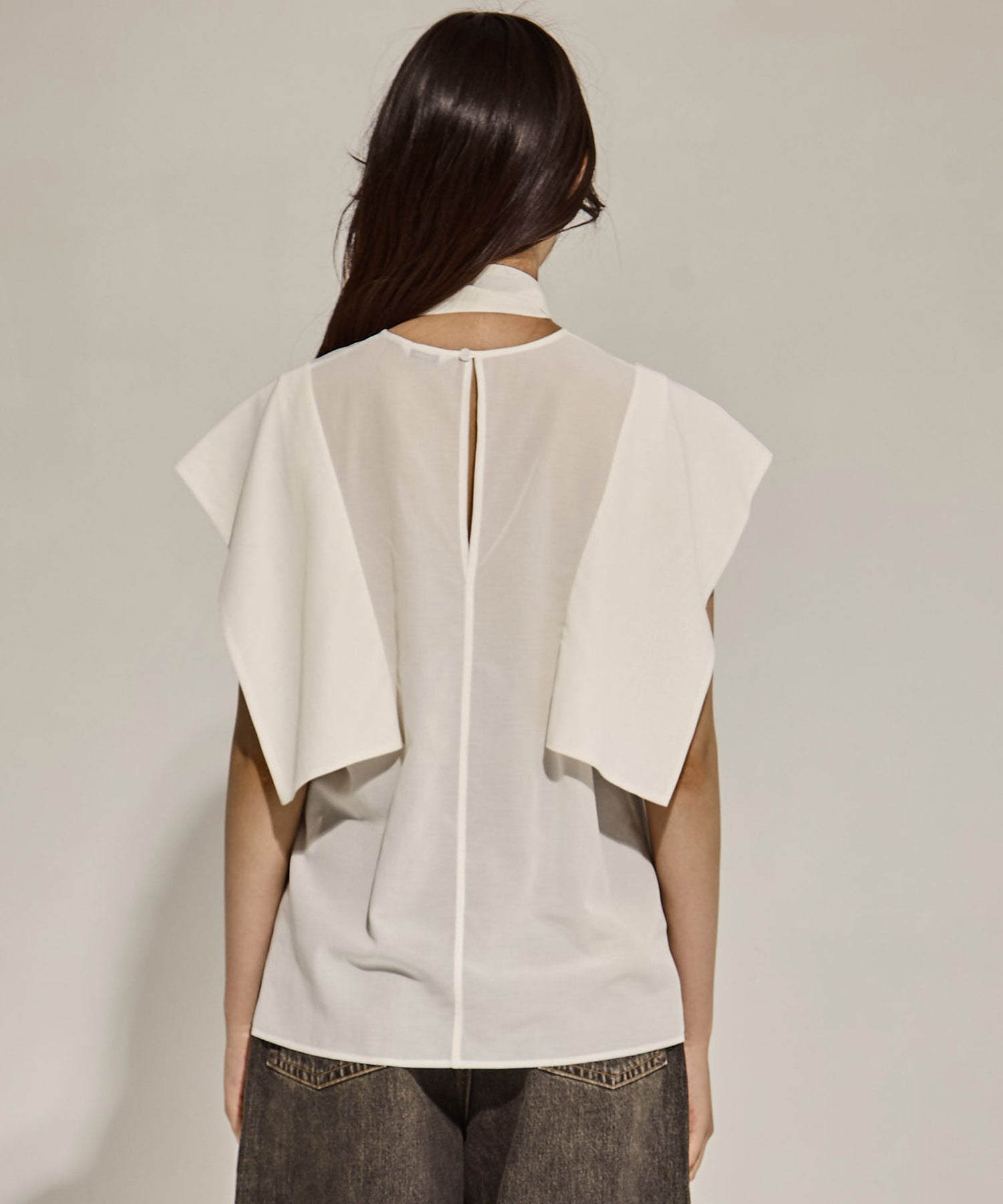 SQUARE SLEEVE BLOUSE CLANE