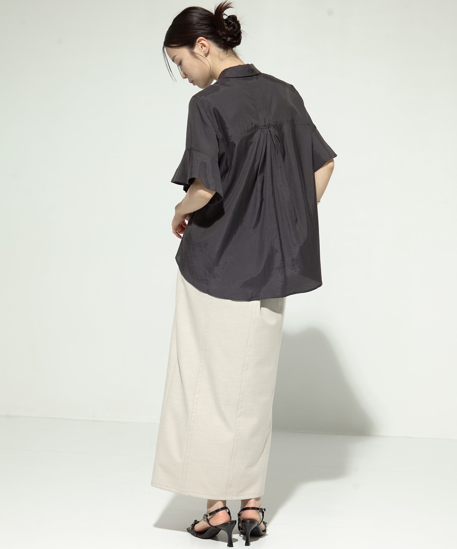 Hem Flare 2way Blouse STUDIOUS