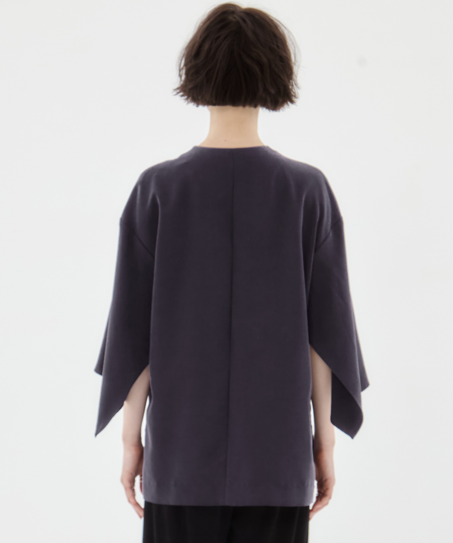 Liese panel sleeve shirt NV AKIRANAKA