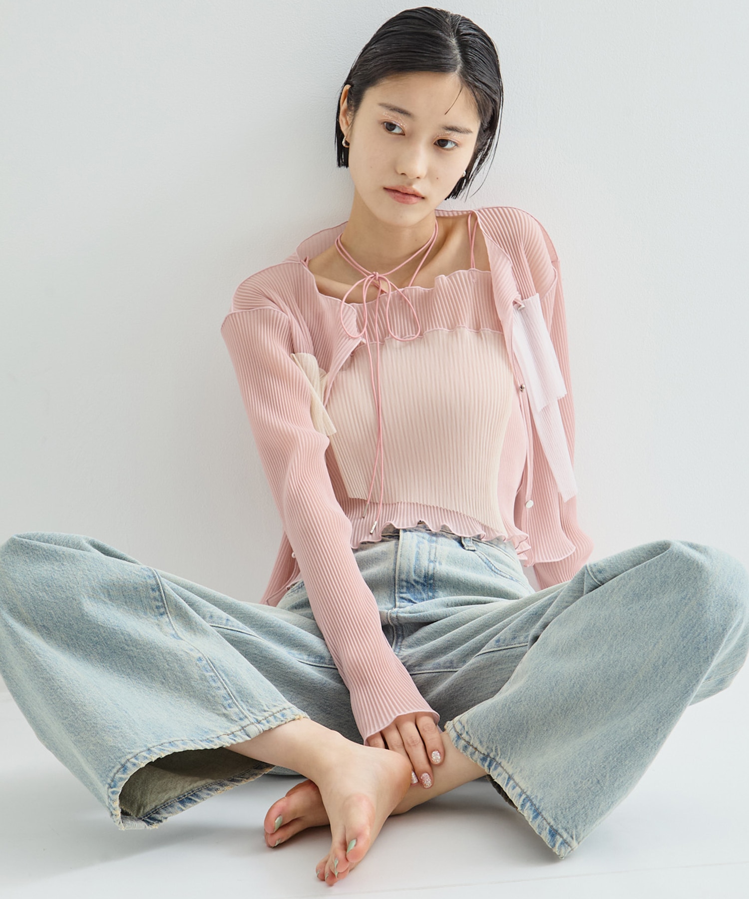 別注SHEER CARDIGAN kotohayokozawa