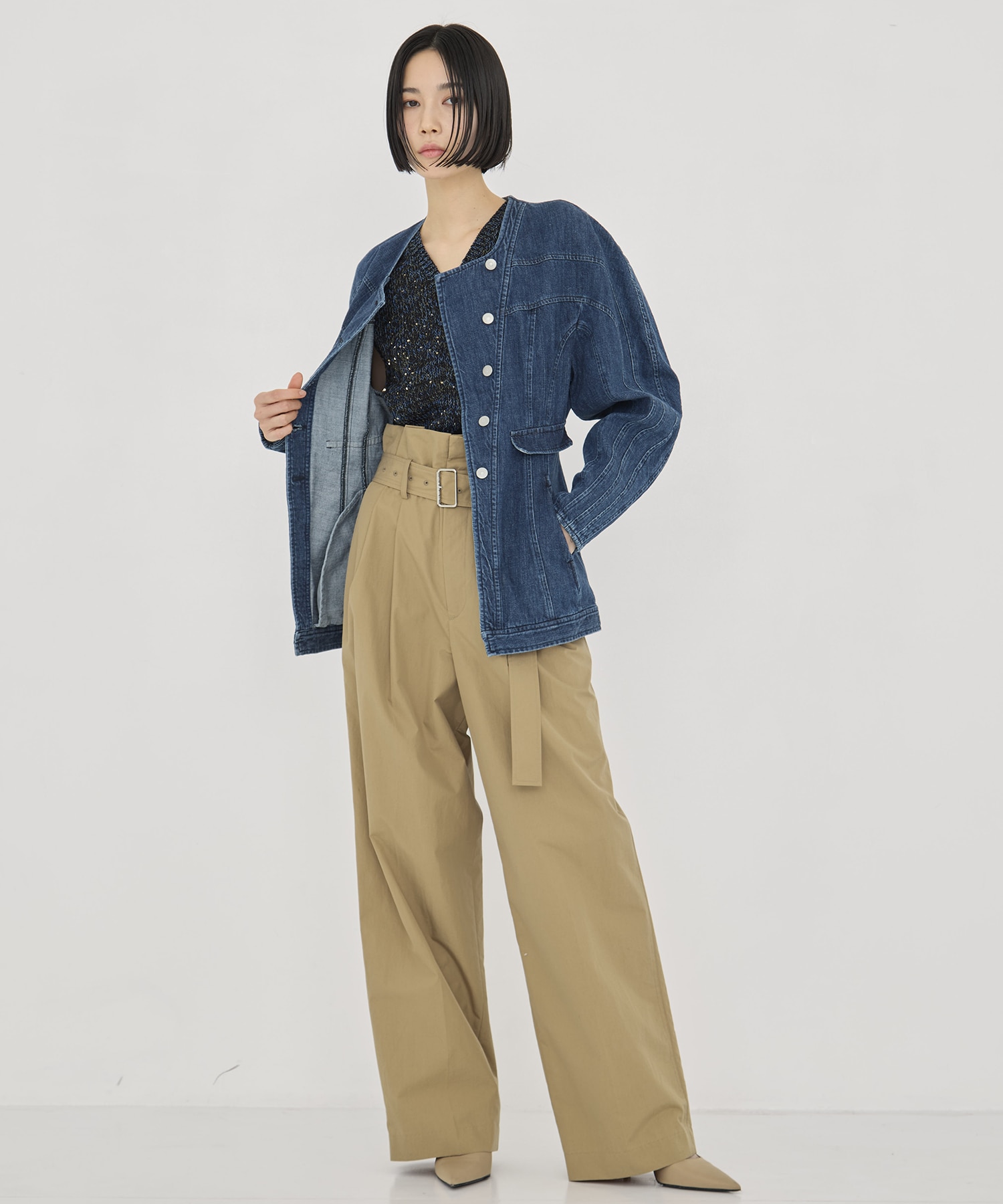 Lila Sequinned knit pullover AKIRANAKA