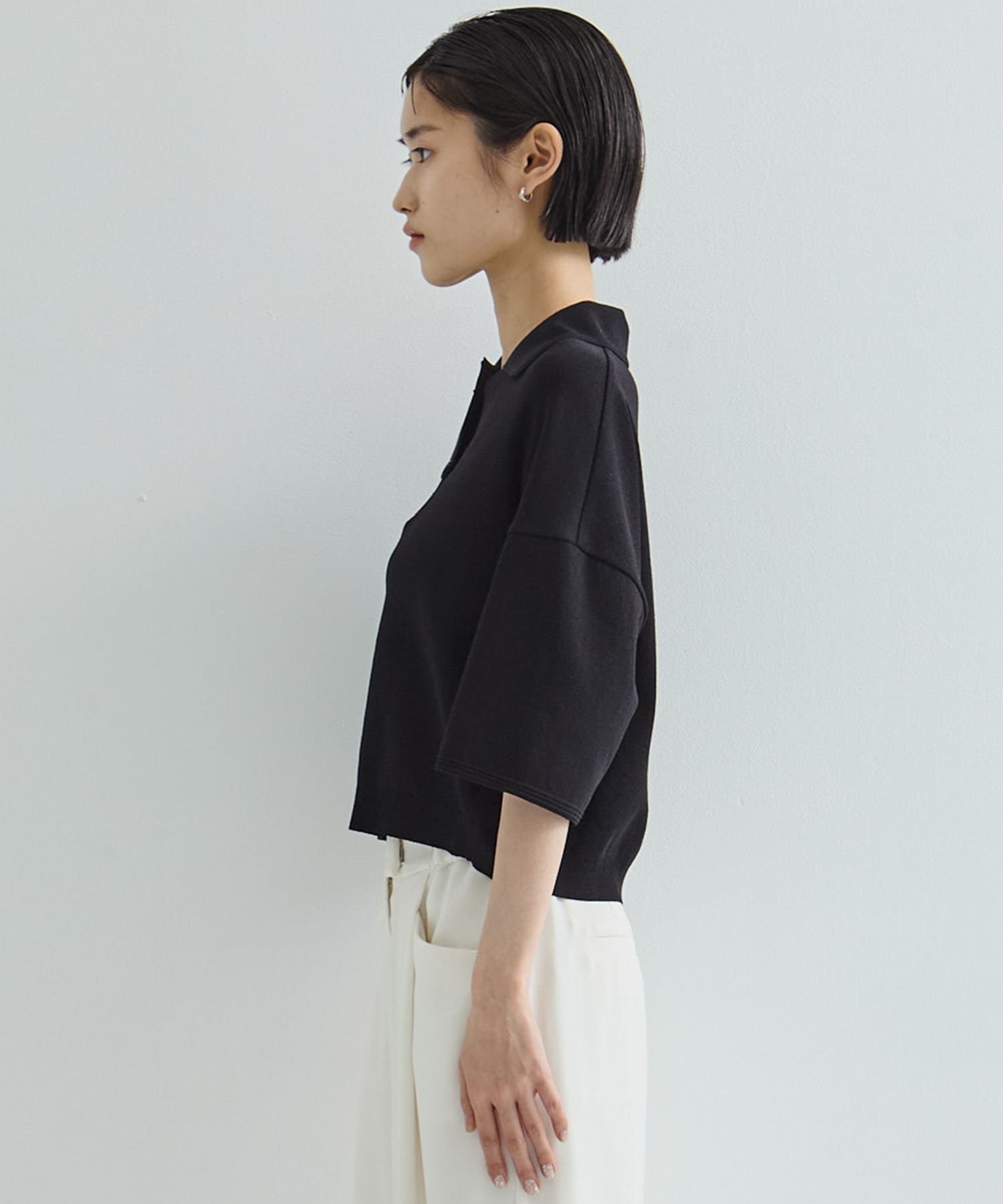 別注POLO KNIT TOPS WRAPINKNOT