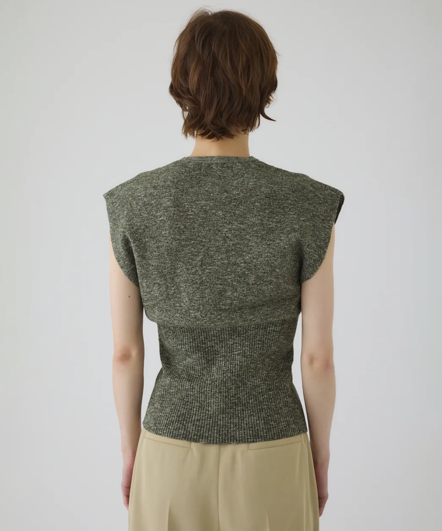 Mix yarn rib knit RIM.ARK