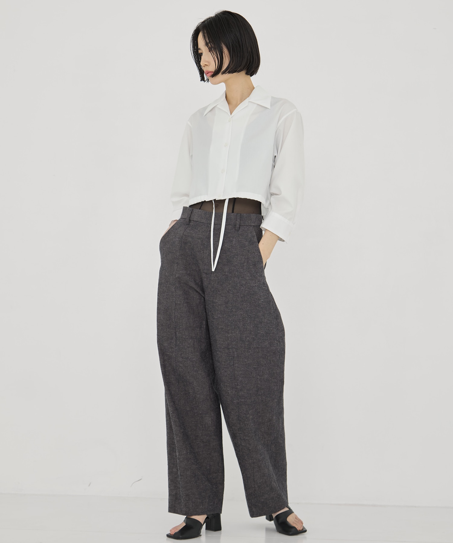 Miriam panel pants AKIRANAKA
